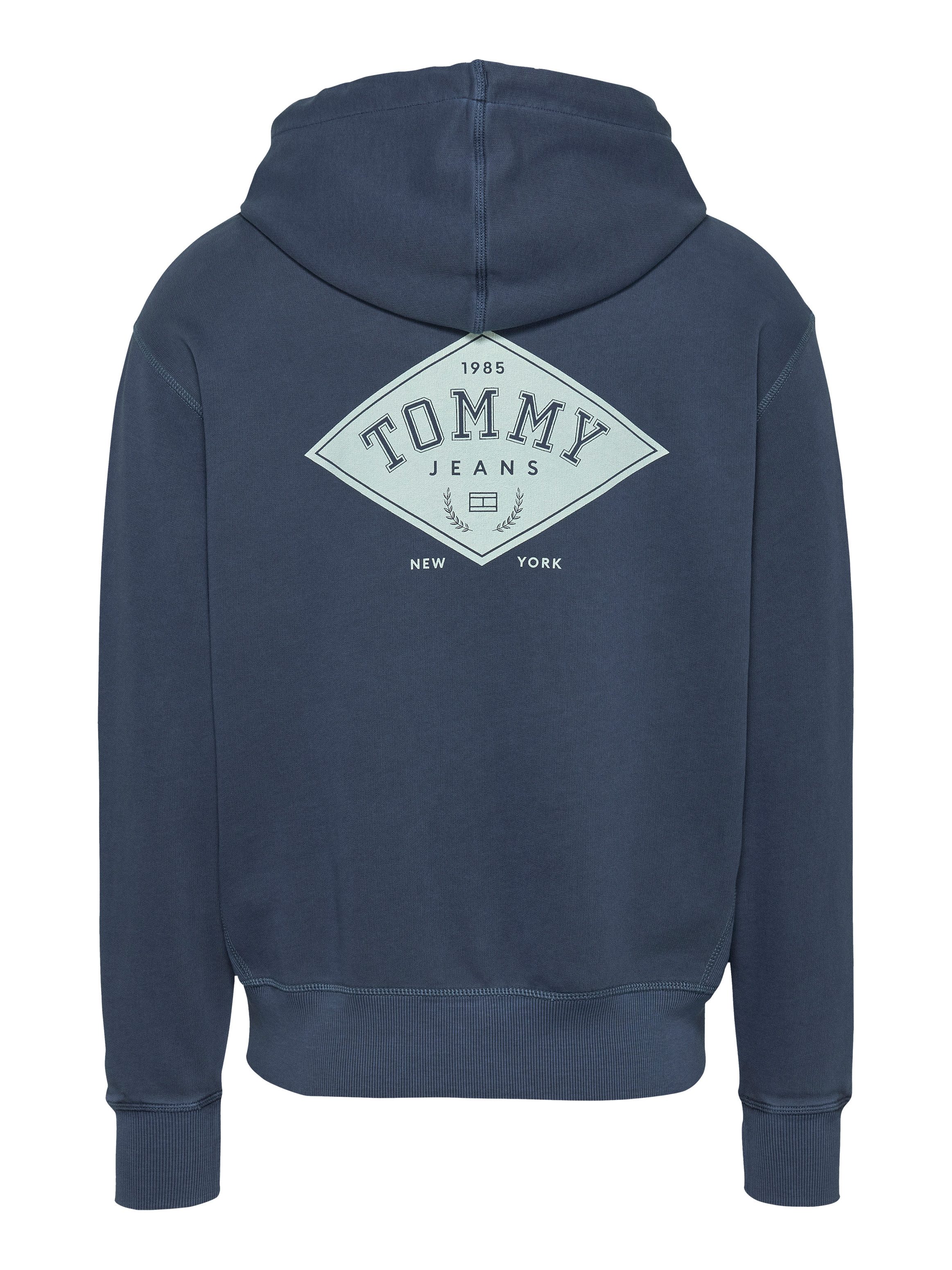 Tommy Jeans Kapuzensweatshirt TJM RLX VARSITY GRAPHICS HOODIE mit großem Rückenprint