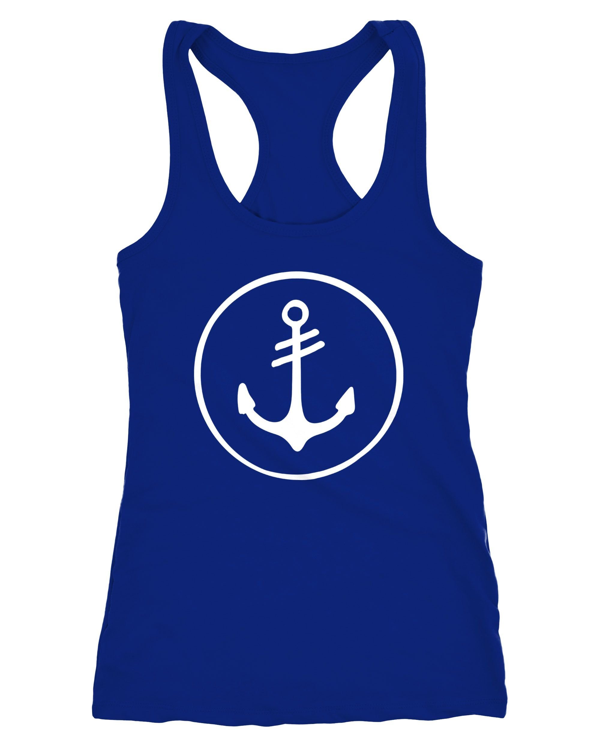 Neverless Tanktop Cooles Damen Tank-Top Anker Round Kreis Racerback Neverle günstig online kaufen