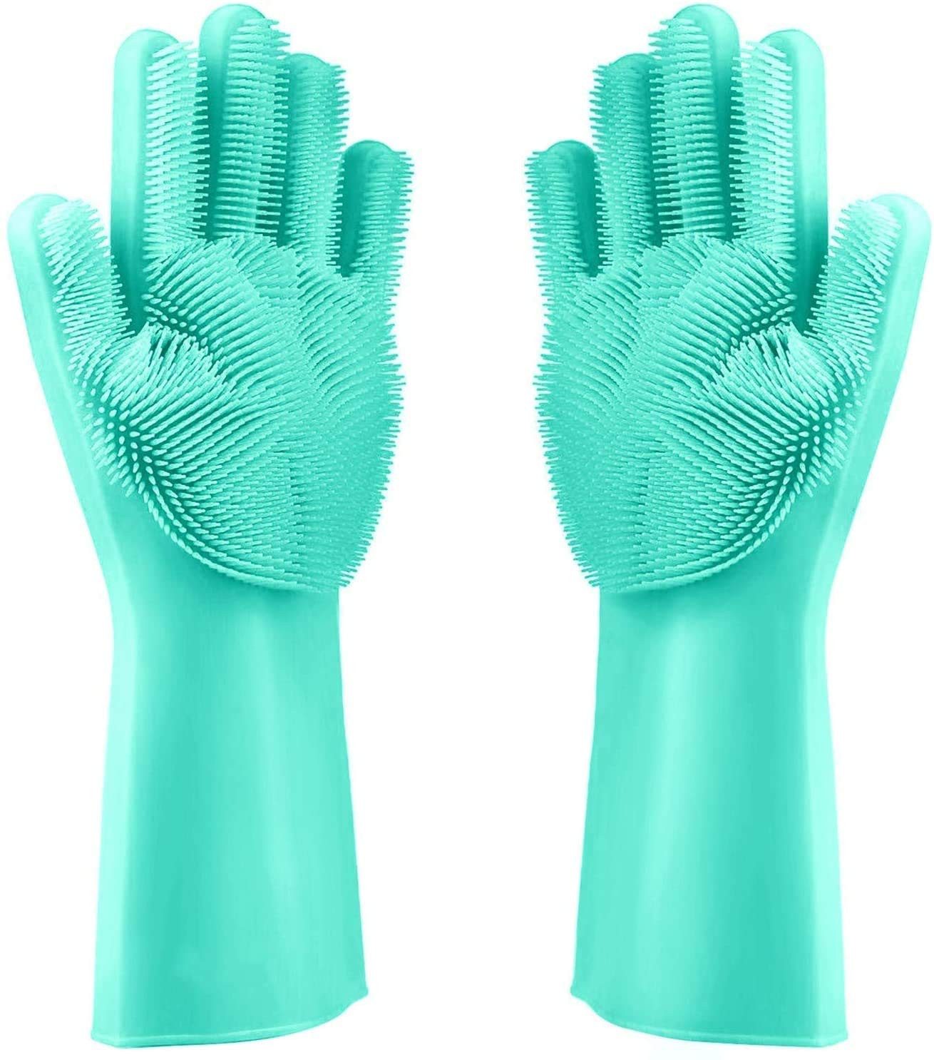 Geschenkehöhle Putzhandschuh Silikon Waschhandschuhe mit Noppen & feinen Bü günstig online kaufen