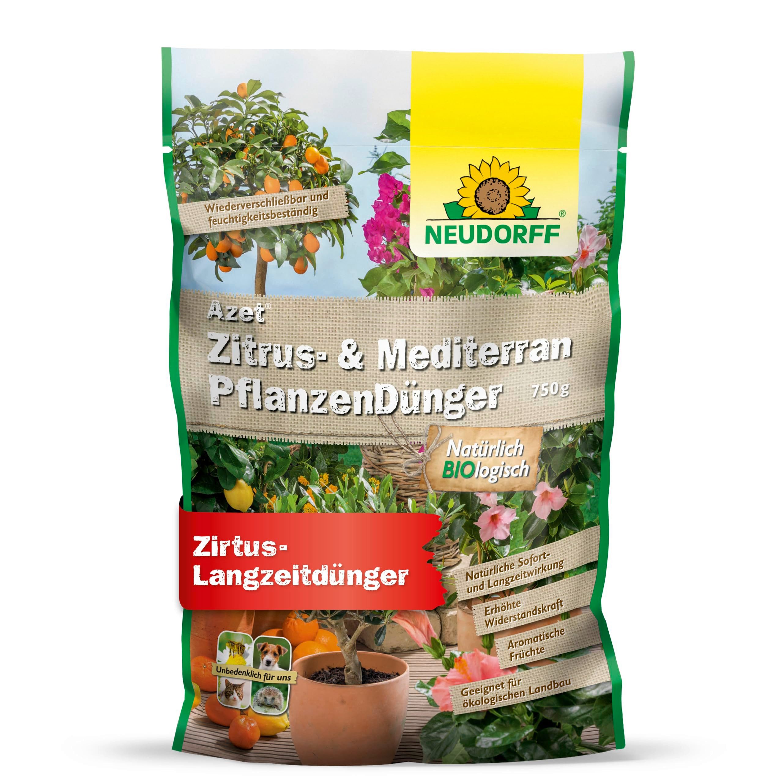 Rasendünger Bio - Azet Zitrus- & MediterranpflanzenDünger 750 g