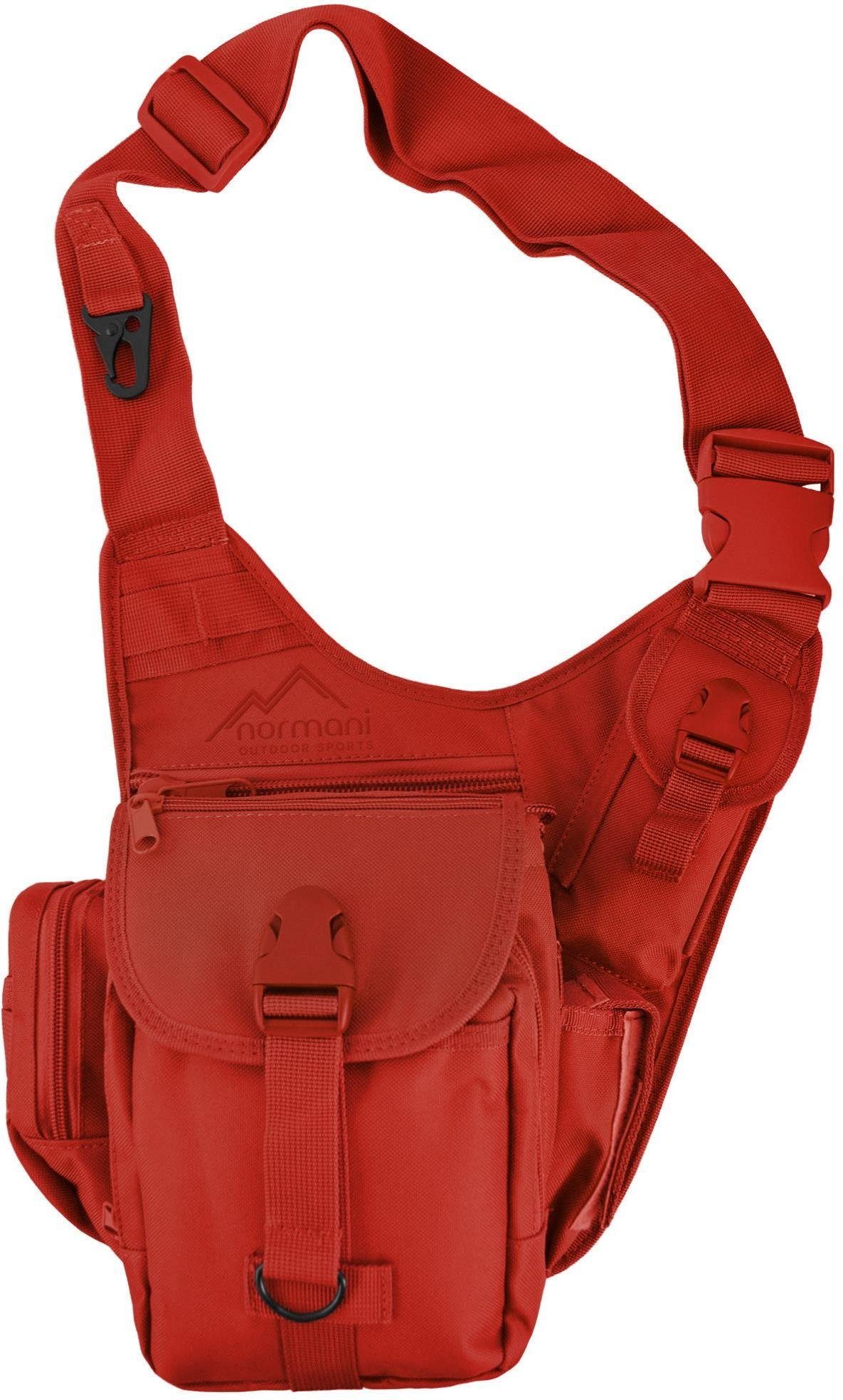 Umhängetasche Schulter-Umhängetasche Rot Schultertasche Sling SlingFit, Bag Crossbody normani Brusttasche Schultertasche Multifunktions Rucksack