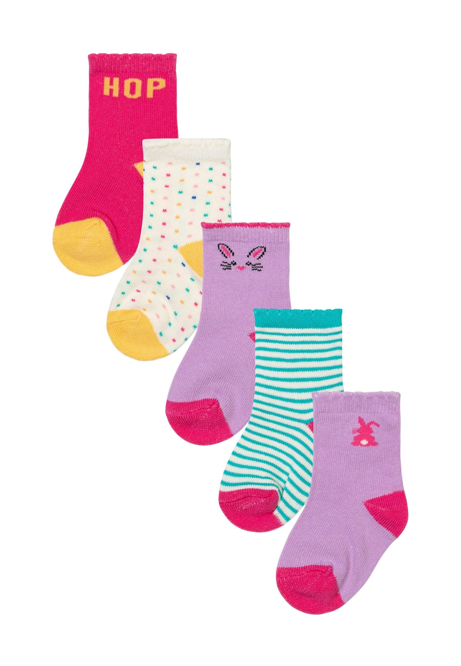 MINOTI Kurzsocken 5 Paar Jacquard-Socken (0-3y)