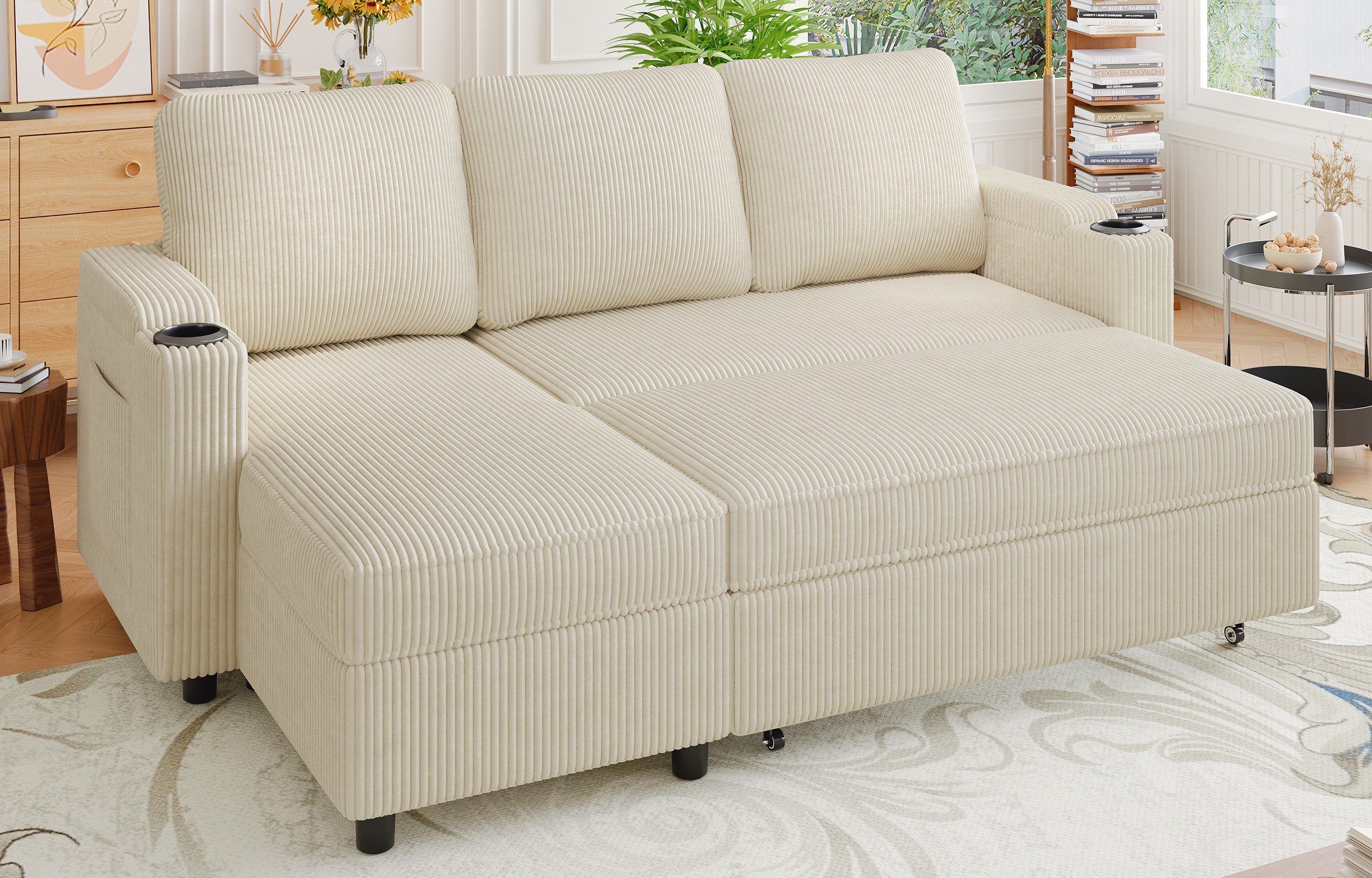 GUNJI Ecksofa L-shaped/U-shaped sofa with storage and sleeping functions