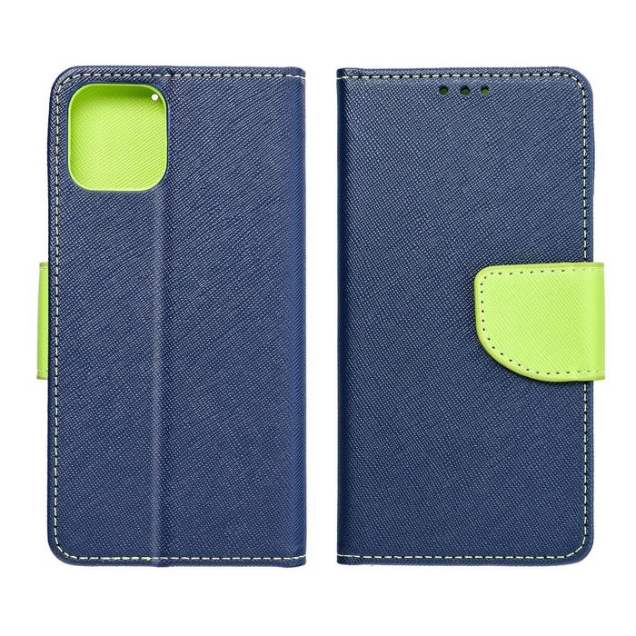 cofi1453 Handyhülle "Fancy" XIAOMI REDMI NOTE 11 4G Blau-Grün Kunstleder Schutzhülle Handy Wallet Case Cover mit Kartenfächern Standfunktion