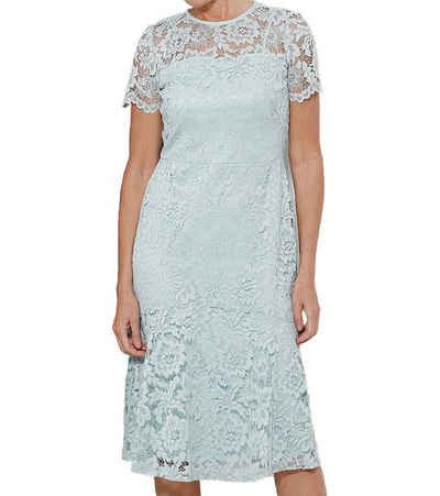 Lauren Ralph Lauren Sommerkleid »LAUREN RALPH LAUREN Spitzen-Kleid elegantes Sommer-Kleid mit kurzen Armen Ausgeh-Kleid Blau«
