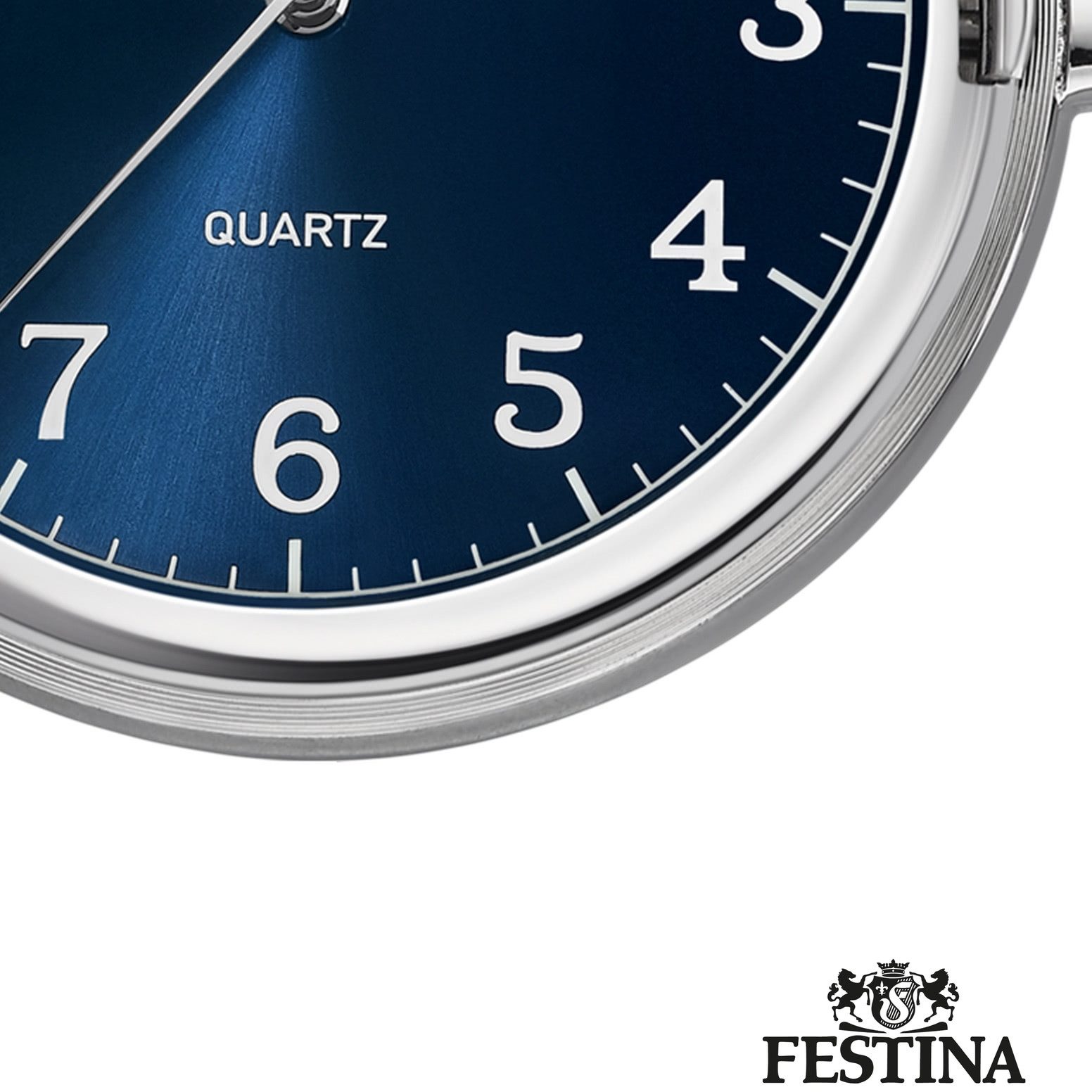 Festina Taschenuhr Festina Herrenuhr Edelstahl silber, (Analoguhr), Herren Taschenuhr rund, extra groß (ca. 49mm), Edelstahl, Fashion