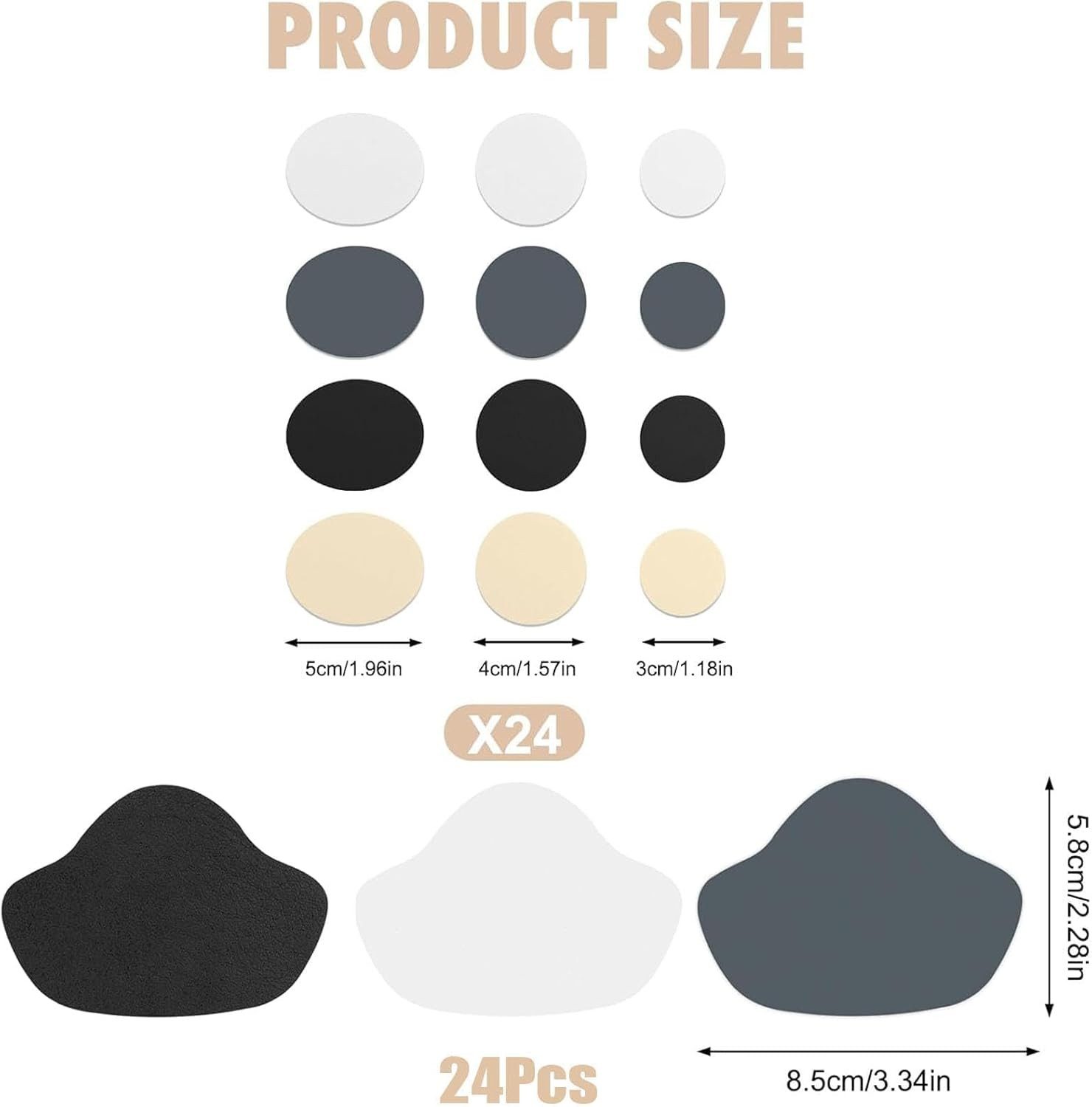 FELIXLEO Einlegesohlen 48 Stück Fersenpolster Selbstklebend Sneaker Reparat günstig online kaufen