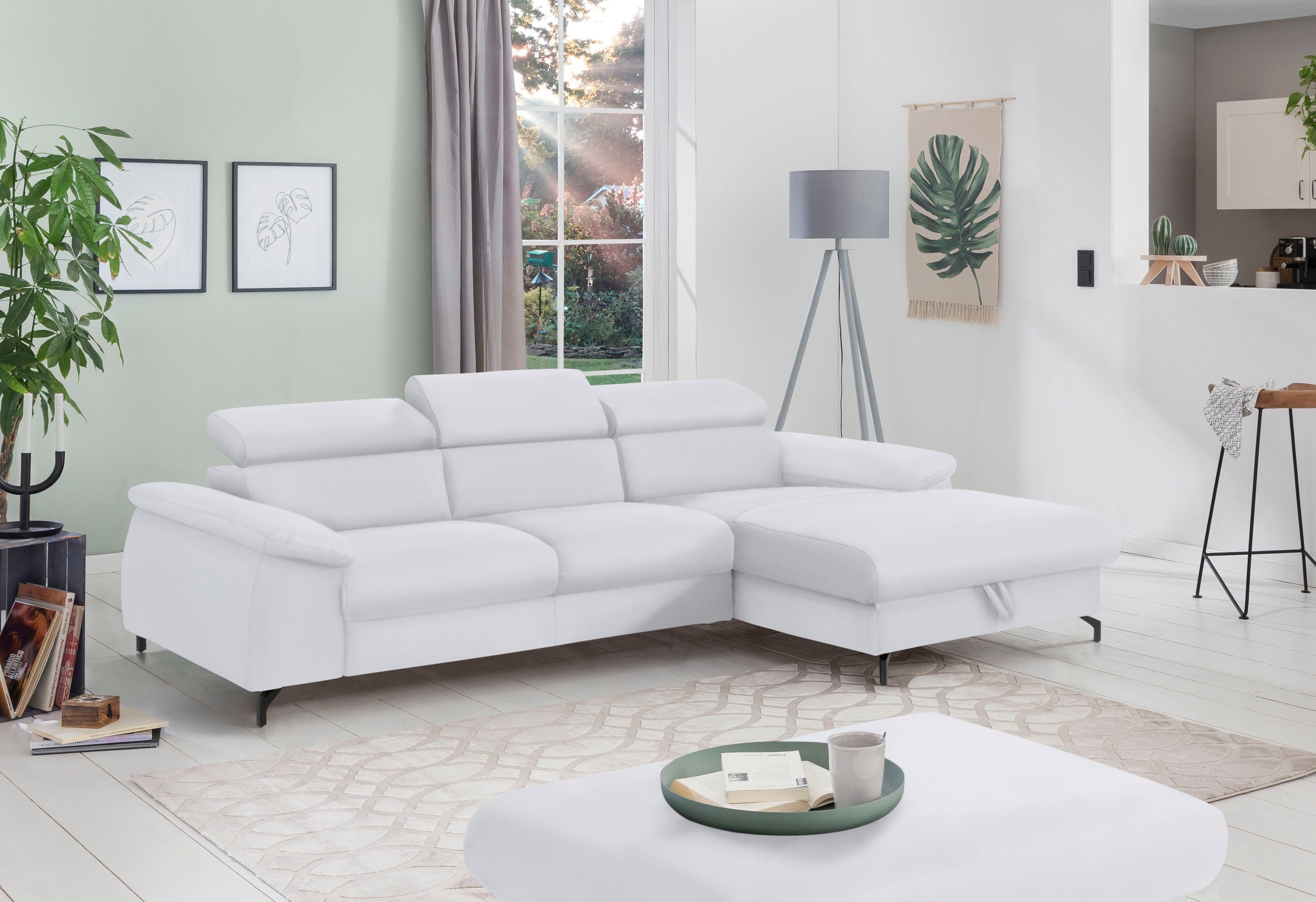 COTTA Polstergarnitur "Komaris L-Form", (Set), Set bestehend aus: Ecksofa m günstig online kaufen