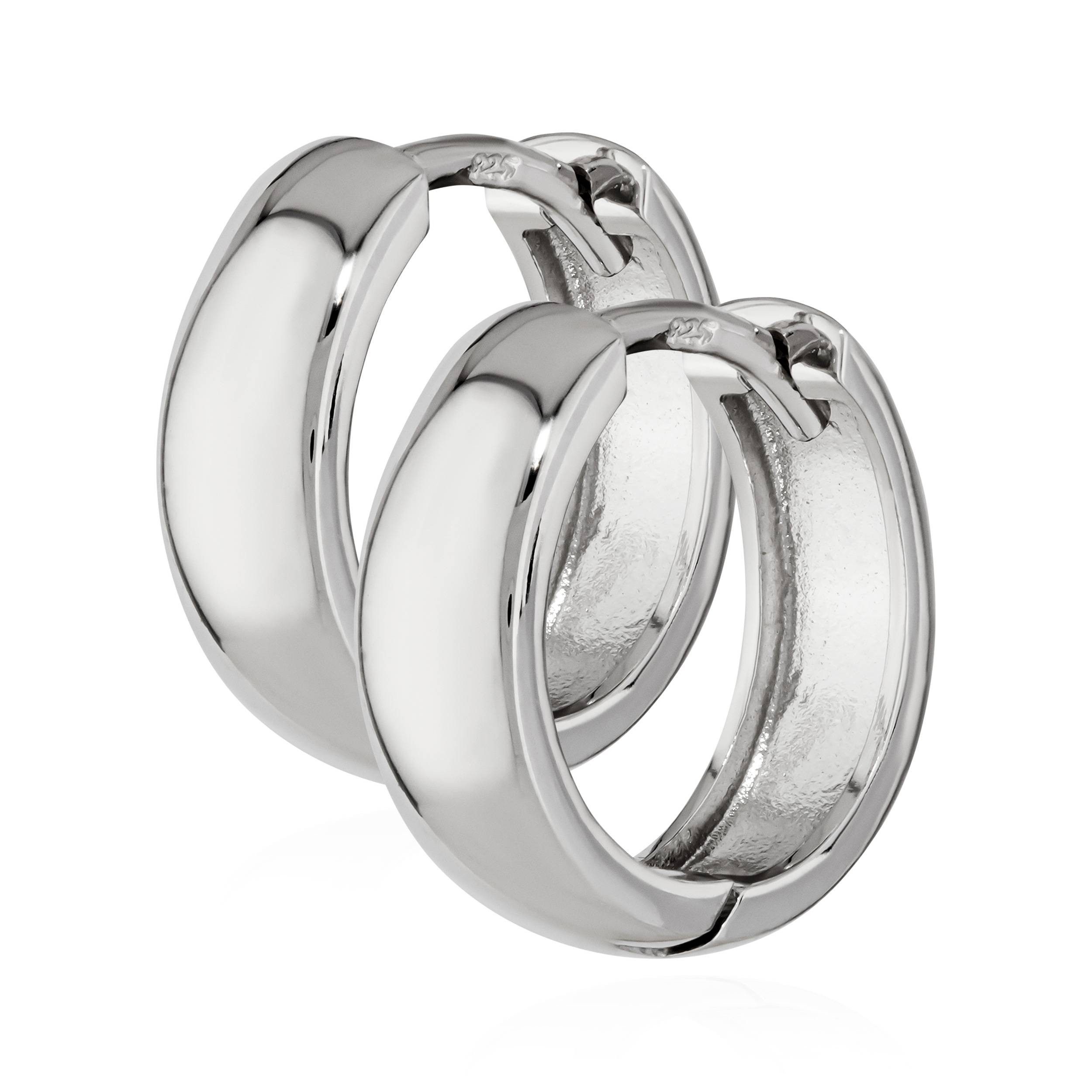 NKlaus Круглые серьги Paar 925er Sterlingsilber Круглые серьги Серьгиn 1 (1 Paar - 2 Stück)