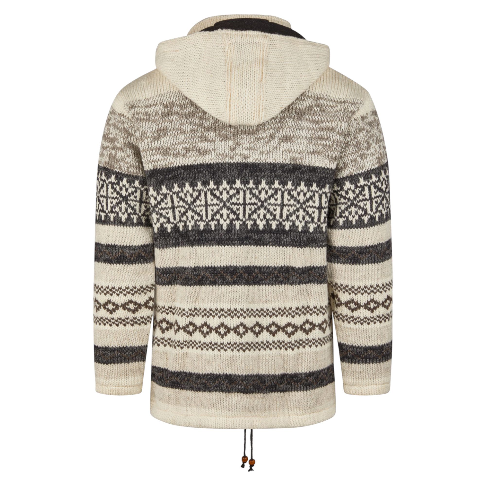 THC Natural Line Strickjacke THC Schafwollstrickjacke beige gemustert 888 ( günstig online kaufen