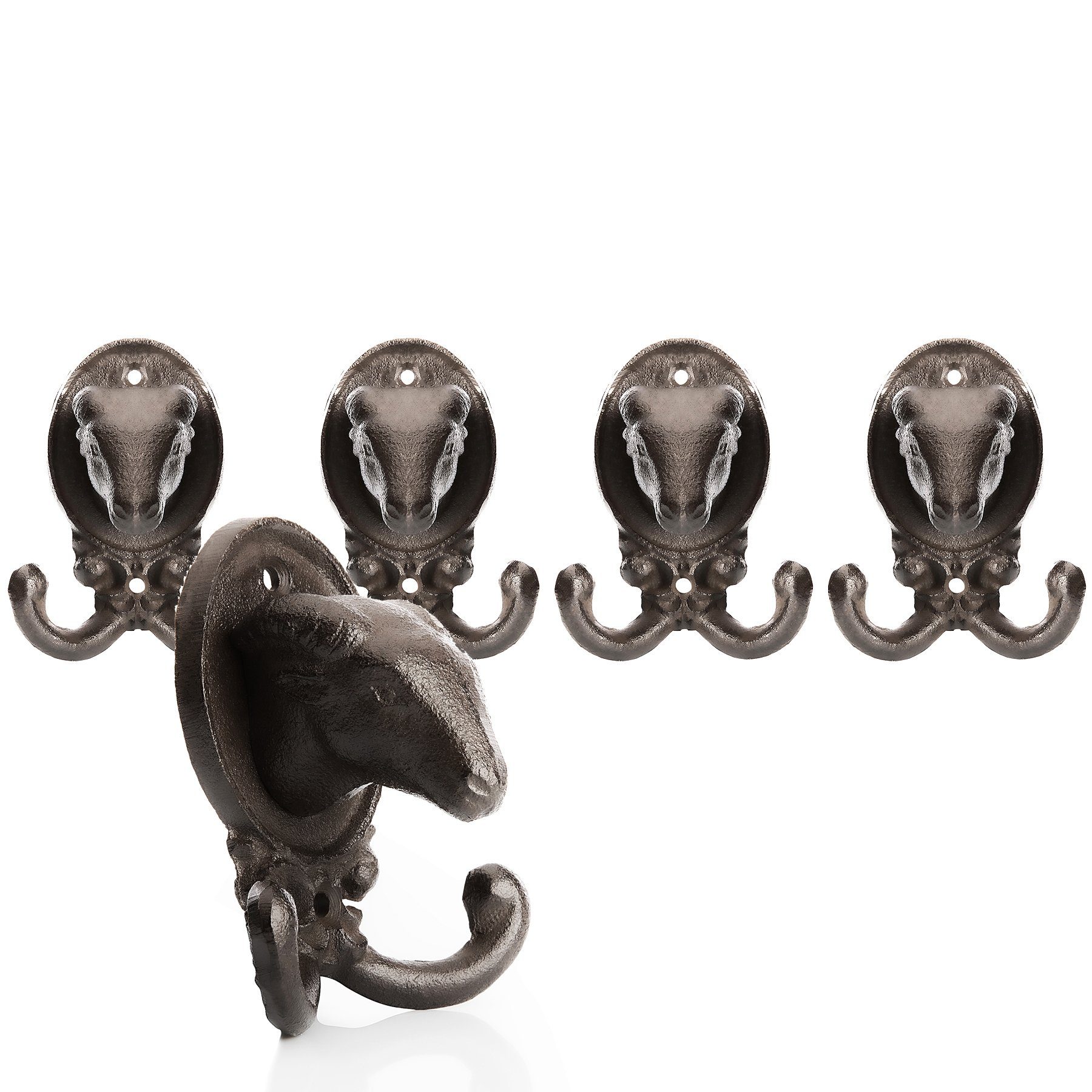 BigDean Kleiderhaken 4 Stück Wandhaken Schaf aus robusten Gusseisen, (4-St) günstig online kaufen