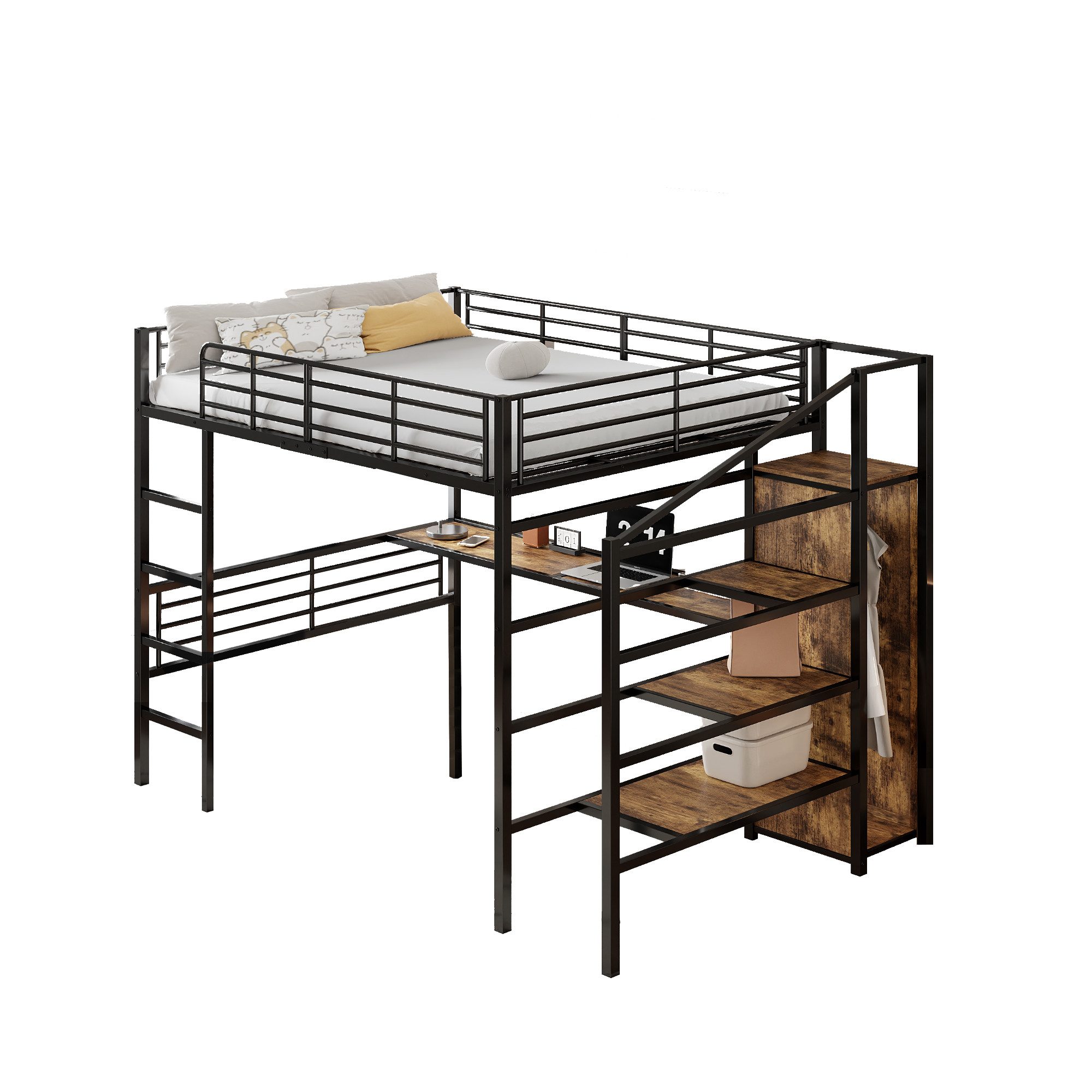 MODFU Hochbett Funktionsbett Kinderbett (Gästebett Metallbett günstig online kaufen