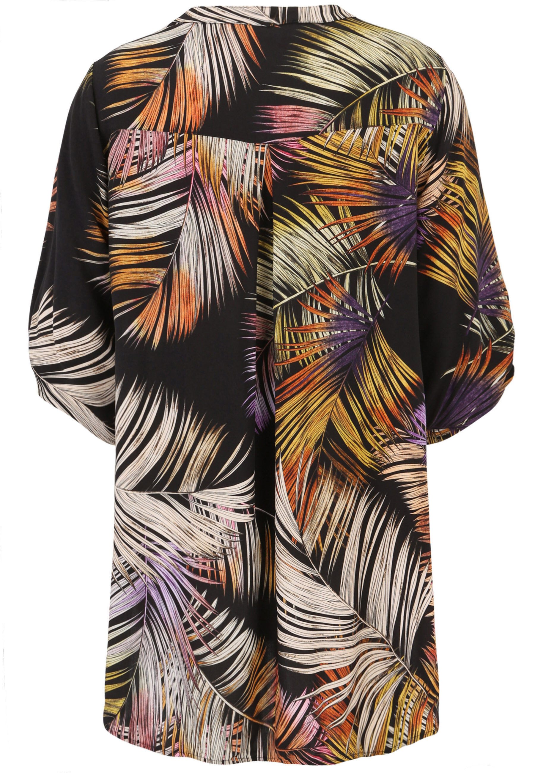 Doris Streich Klassische Bluse mit Palmwedel-Muster günstig online kaufen