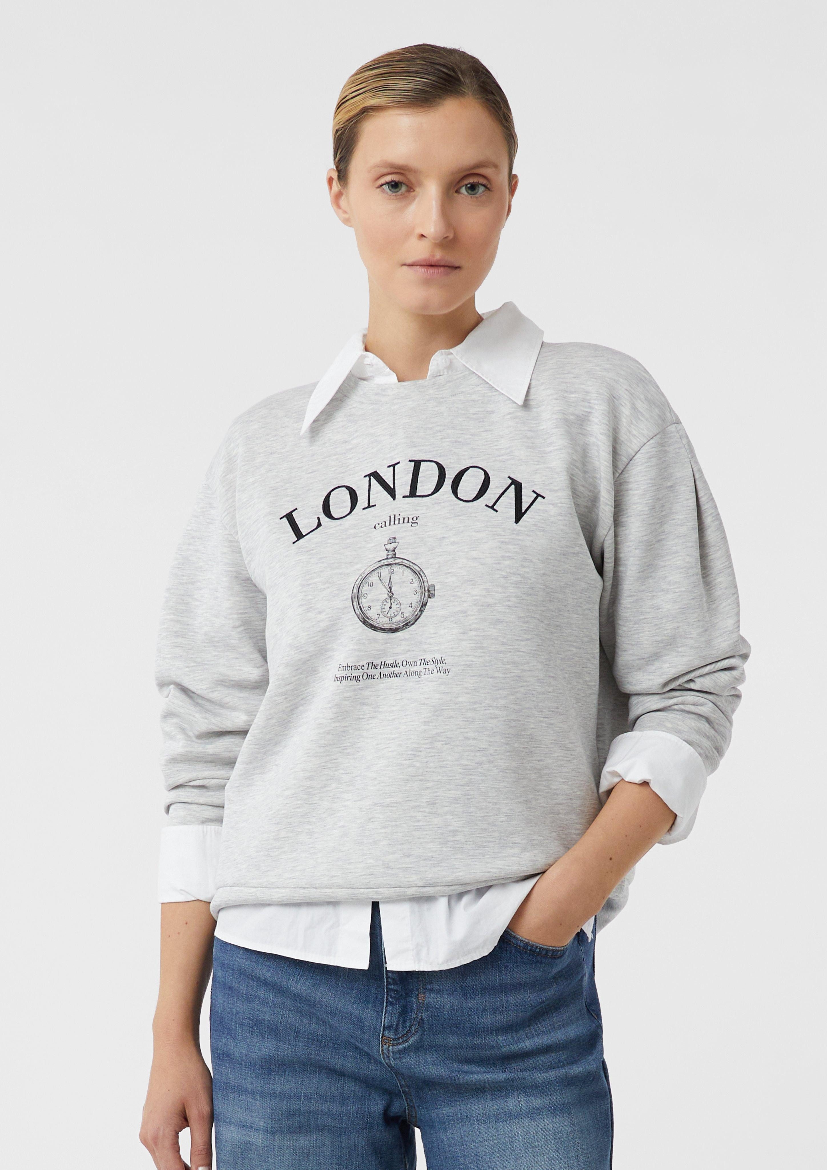 comma Sweatshirt Sweatshirt im Relaxed Fit günstig online kaufen
