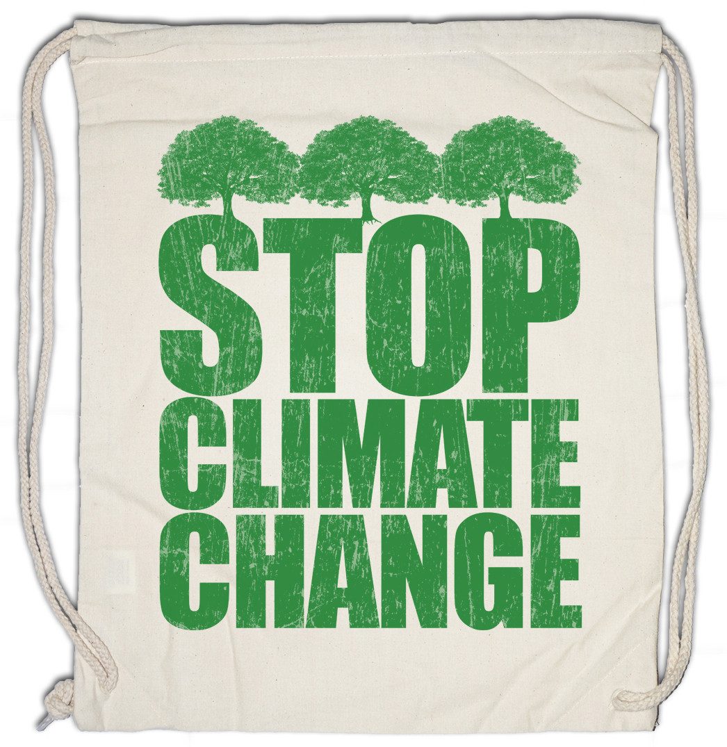 Turnbeutel Stop Climate Change Turnbeutel Save World Green Energy Animal Welfare