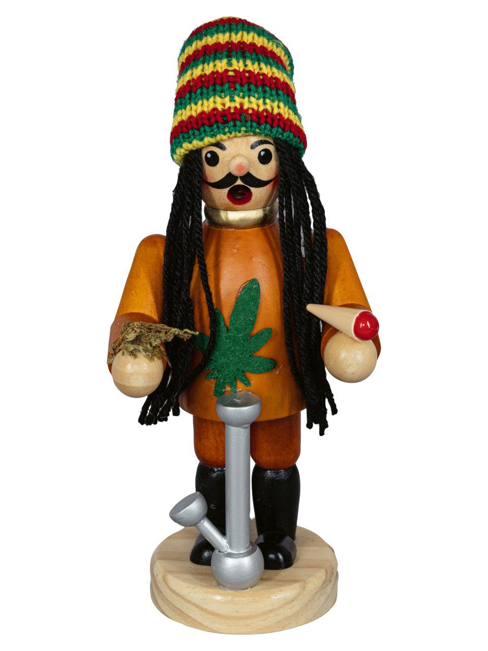 SAICO Original Räucherhaus HGD Räucherfigur Cannabis Holz 20 x 9,5 cm