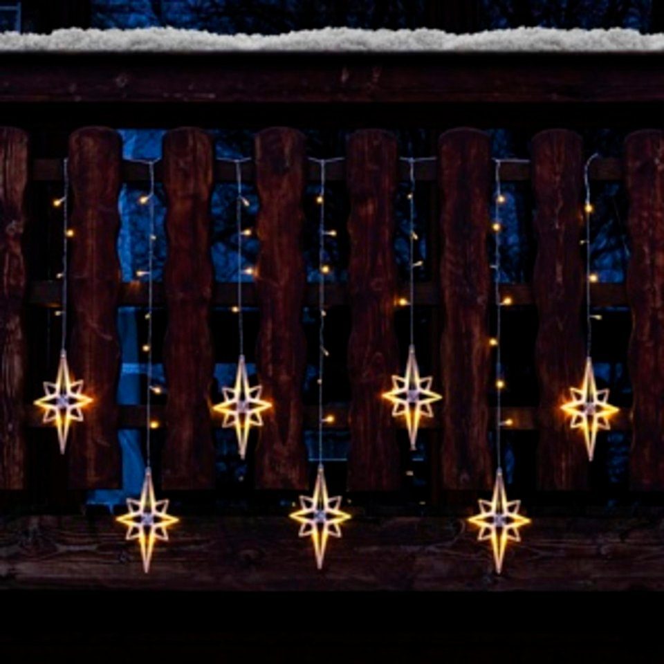 HI LED-Lichtervorhang LED Lichtervorhang mit Sternen günstig online kaufen