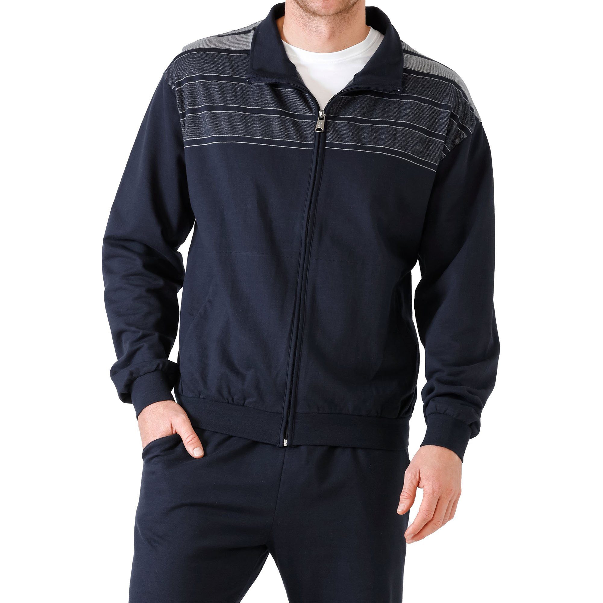 Hajo Sweatshirt Herren Trainingsanzug Baumwolle
