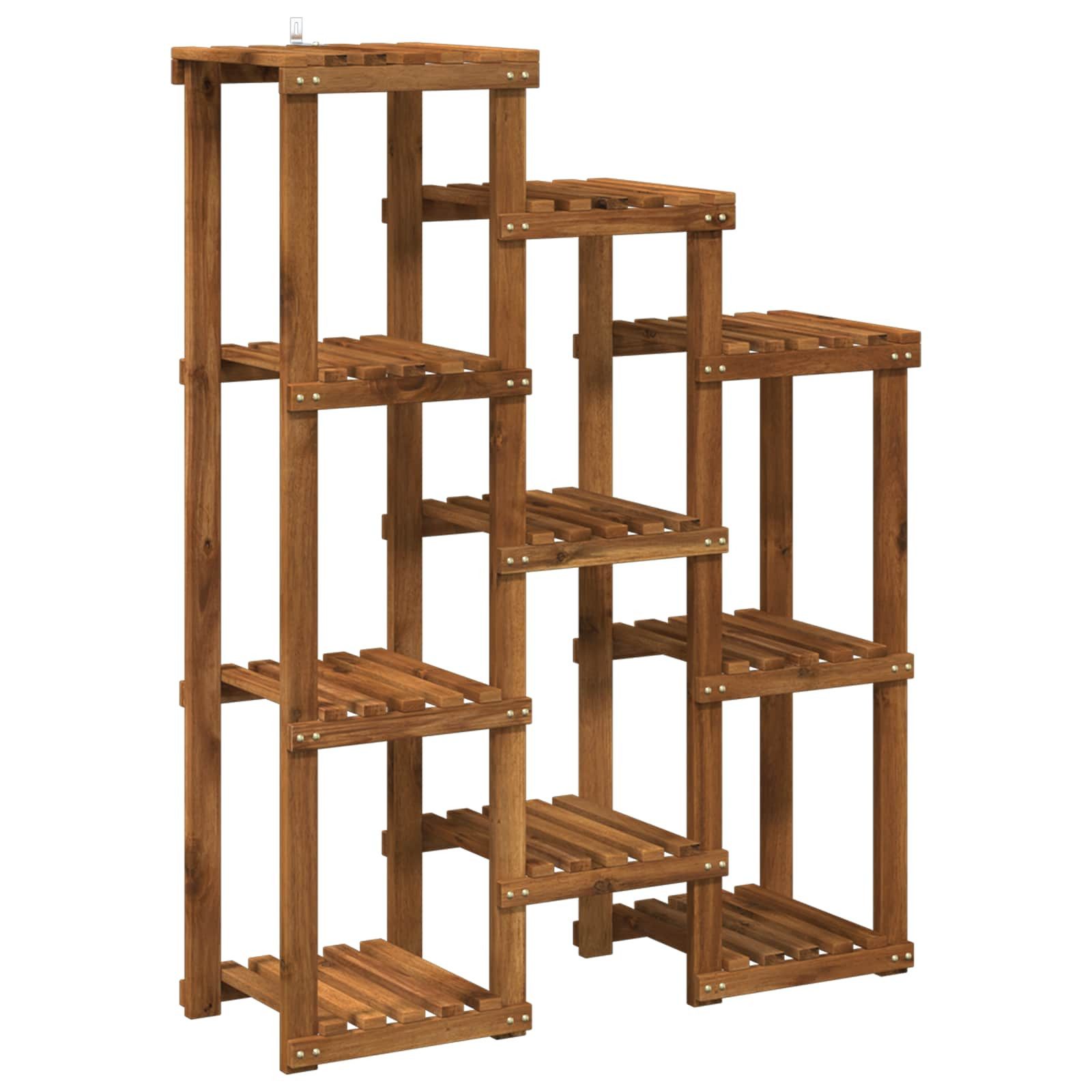 vidaXL Blumenständer Pflanzenständer Natur 85 x 30 x 114,5 cm Massivholz (1 St)