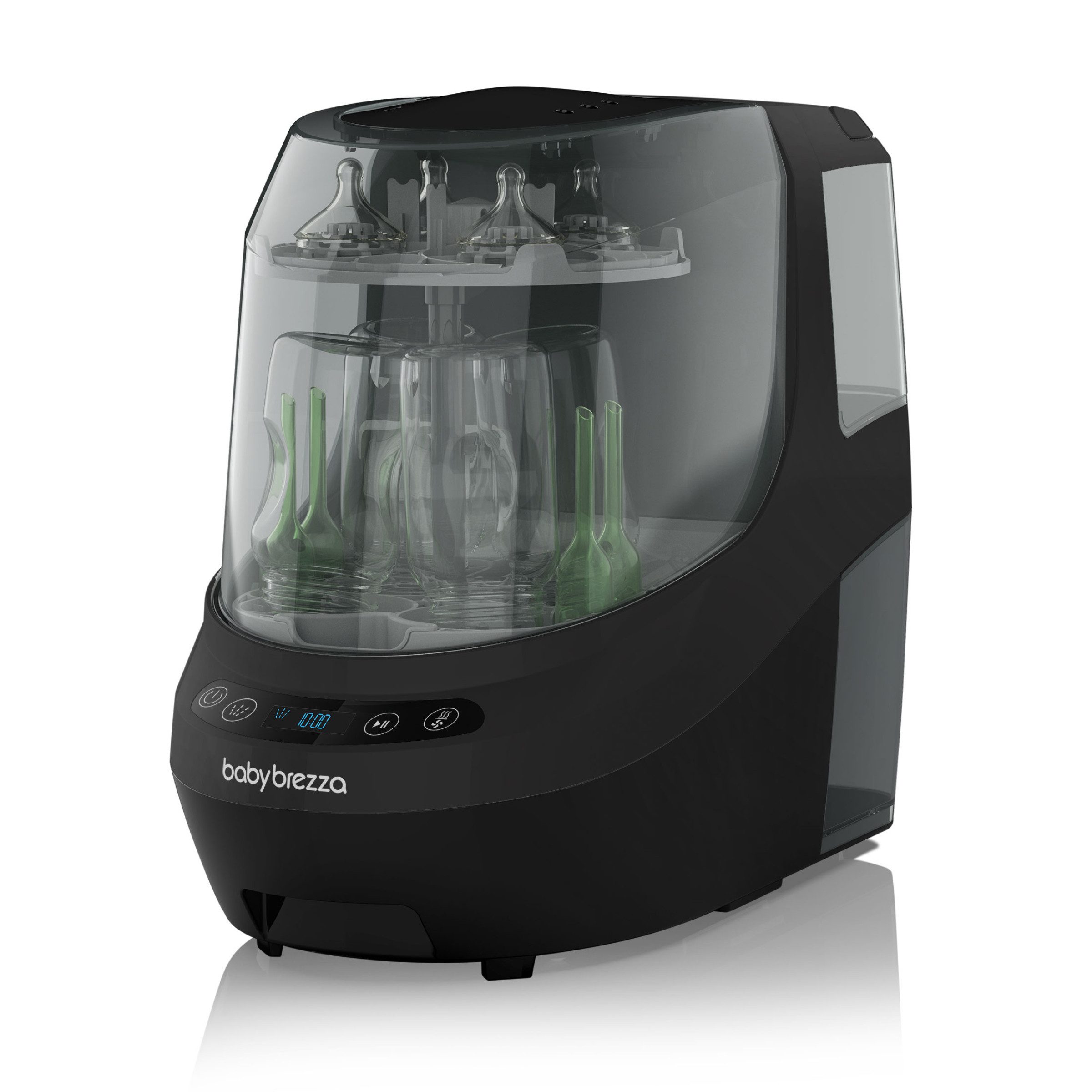 Baby Brezza Dampfsterilisator Flaschenspüler und Sterilisator mit HEPA-Filter und Trocknung, Spült, trocknet & sterilisiert Flaschen und Zubehör vollautomatisch