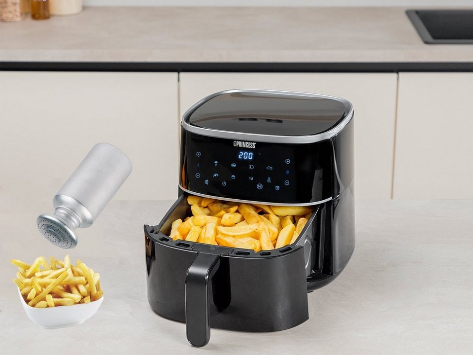 Setpoint Heißluftfritteuse, 1350 W, 4L Air Fritteuse Fritöse ohne Öl  frittieren, 8 Programme Airfryer-Rack