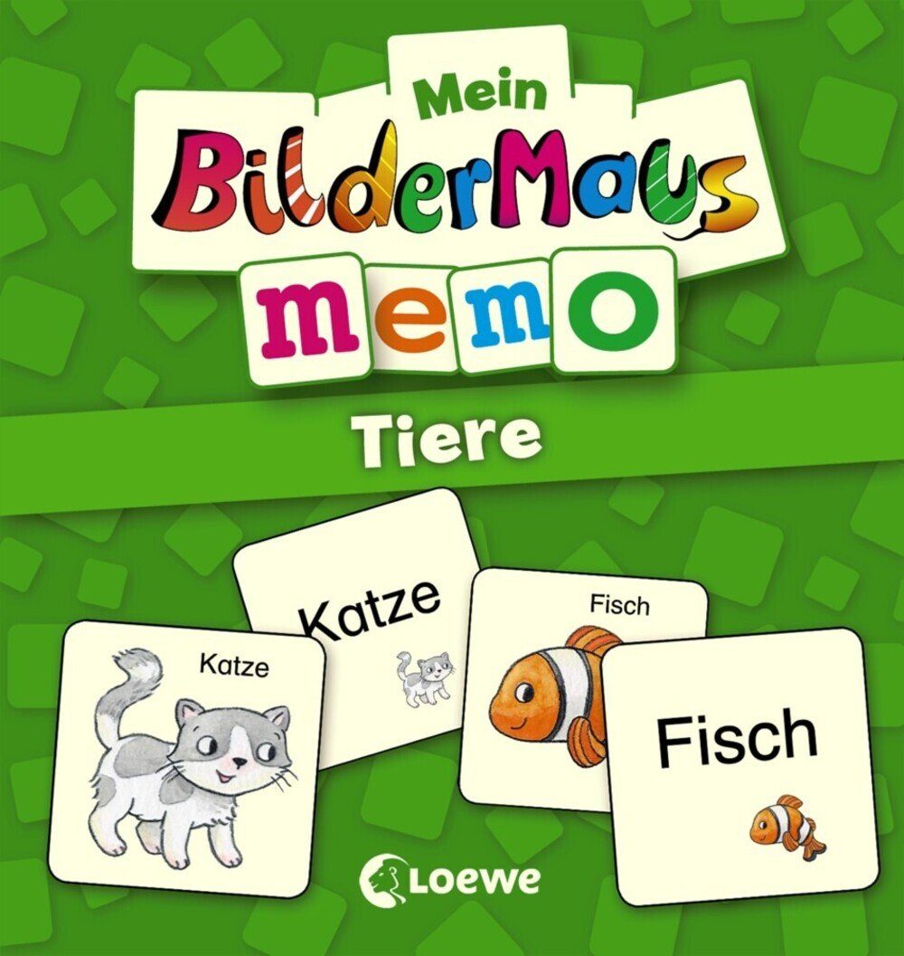 Loewe Spiel, Mein Bildermaus-Memo - Tiere (Kinderspiel)