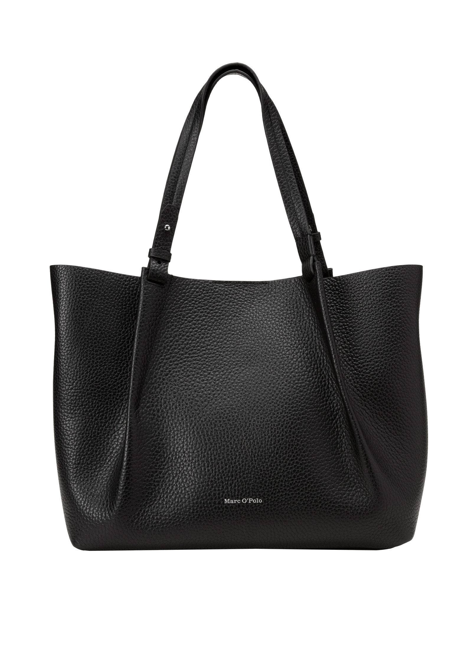 Shopper aus genarbtem Rindleder