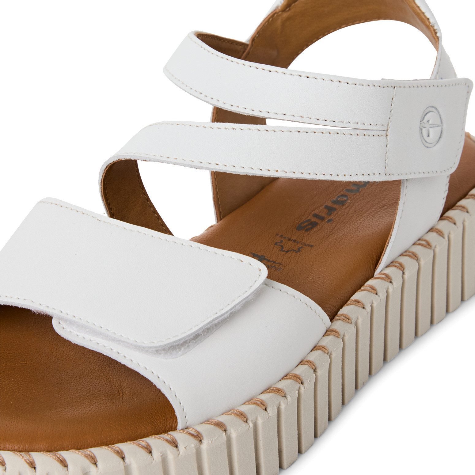 Tamaris Sandalette, Riemchensandale, Sommerschuh mit geriffelter günstig online kaufen