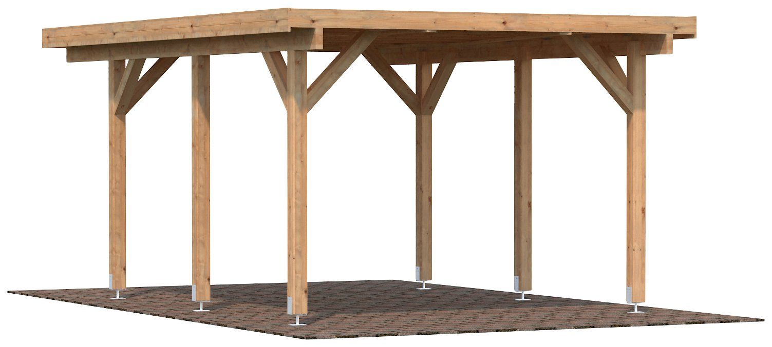 Palmako Einzelcarport Karl, BxT: 360x512 cm, Montageset