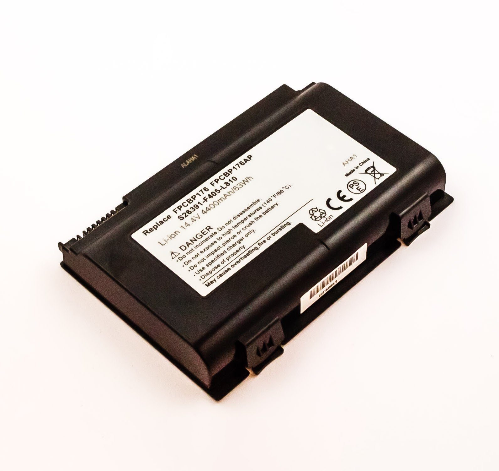 MobiloTec Akku kompatibel mit Fujitsu-Siemens Lifebook E780 Akku Akku 4400 mAh (1 St) schwarz