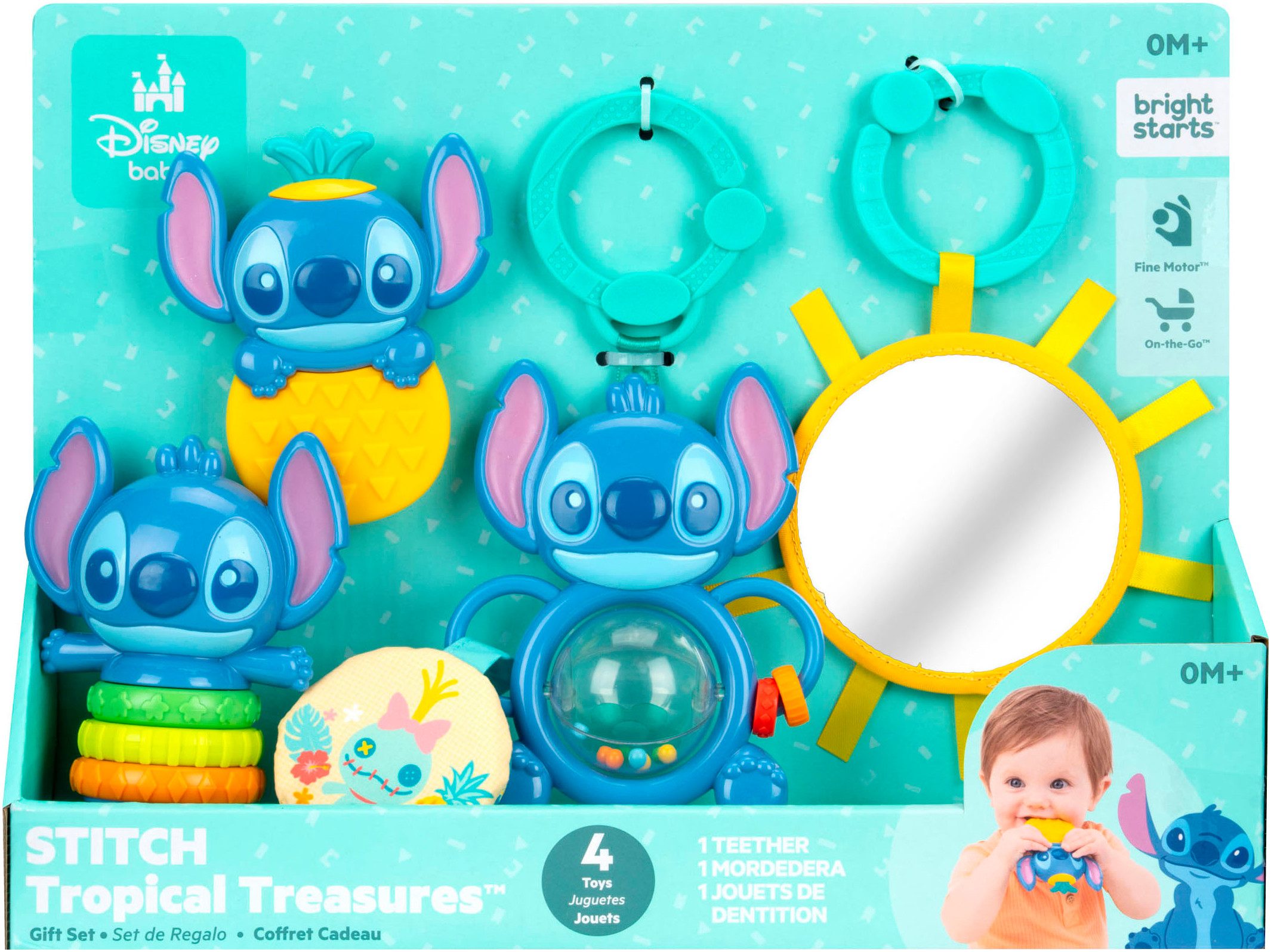 Bright Starts Greifspielzeug Geschenkset Stitch Tropical Treasures günstig online kaufen