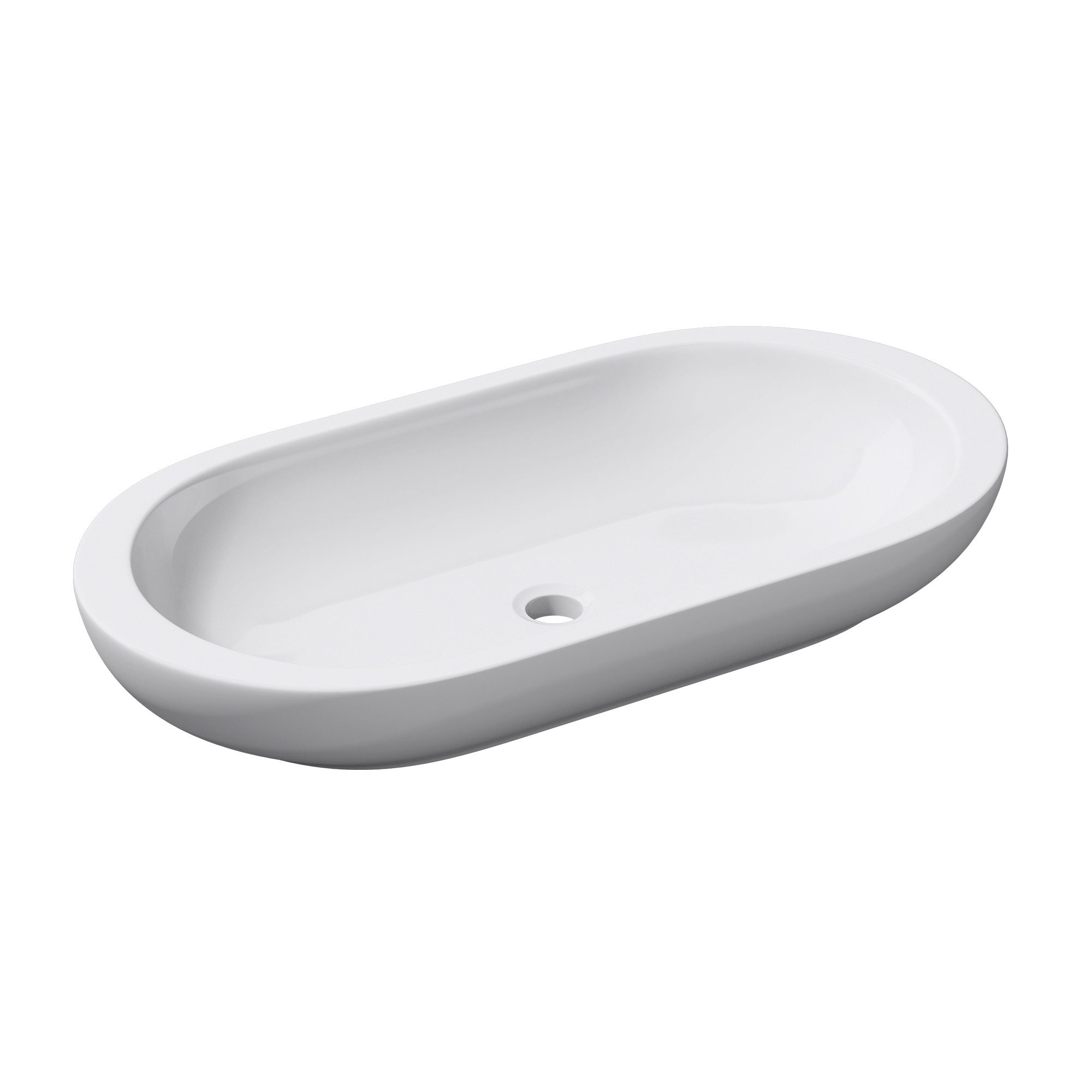 doporro Waschbecken keramik Aufsatzwaschbecken Oval Waschtisch günstig online kaufen