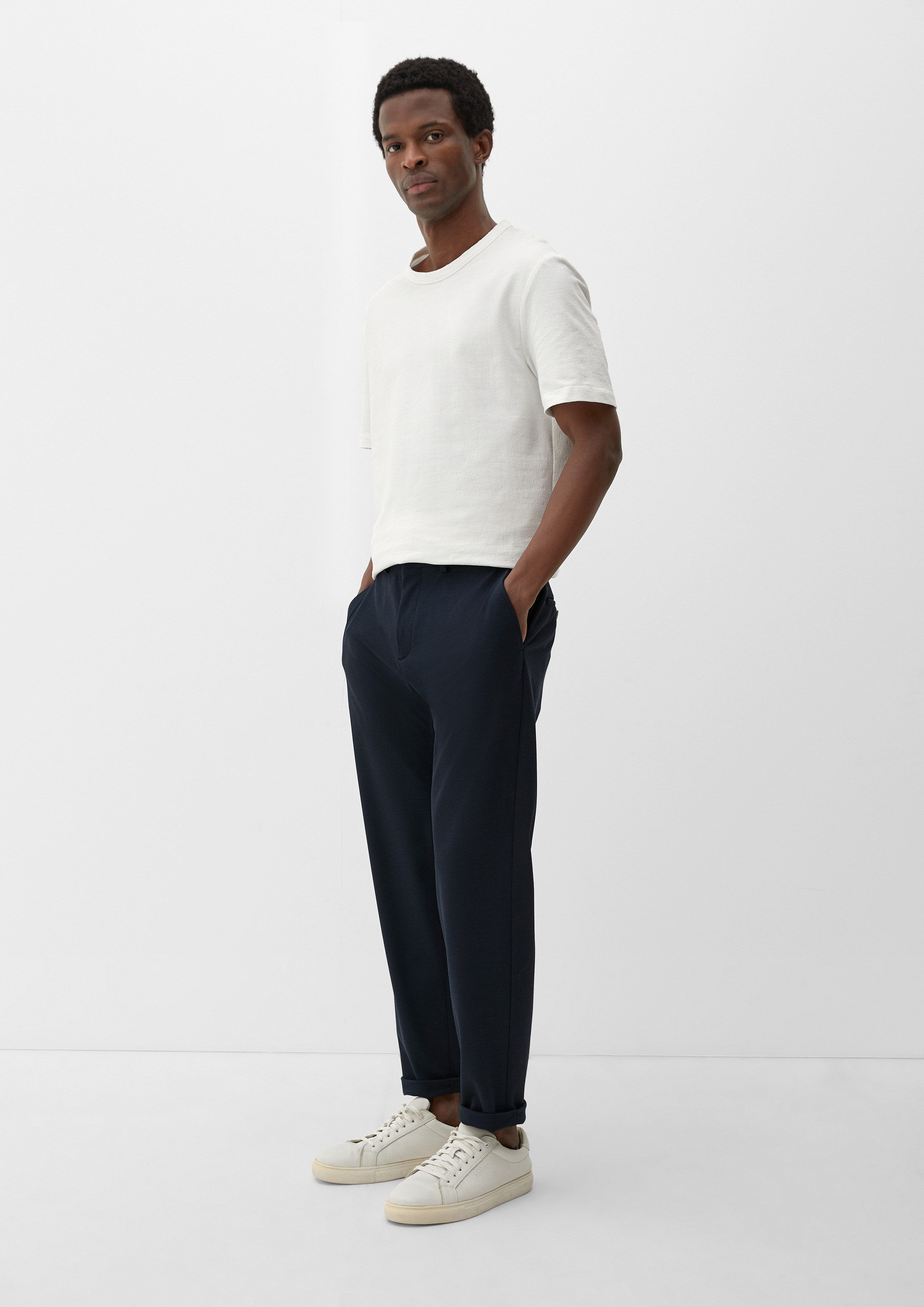 s.Oliver Chinos Hose S.OJOGG Slim: Joggsuit-Hose aus Stretch-Jersey