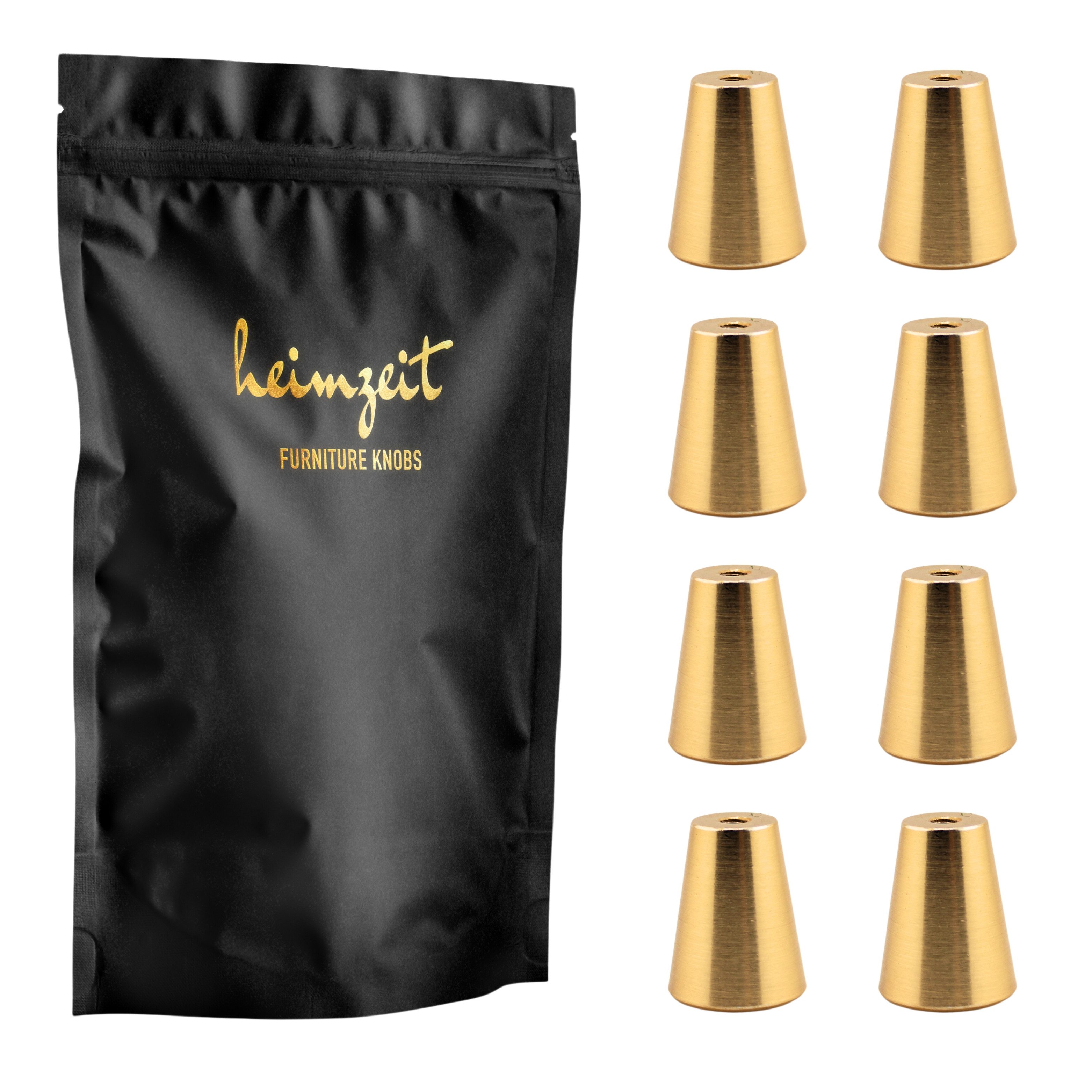 heimzeit Möbelgriff heimzeit Möbelknöpfe Rund (Set, 8-St), für Schubladen, Türen und Kommoden, inkl. Schraube