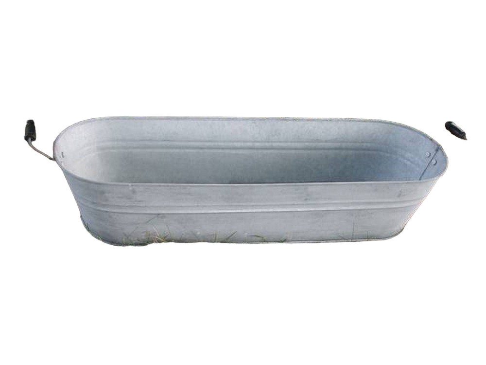 Deko-Impression Pflanzschale Zinkzuber Zinkwanne Pflanztopf Zinkbottich günstig online kaufen