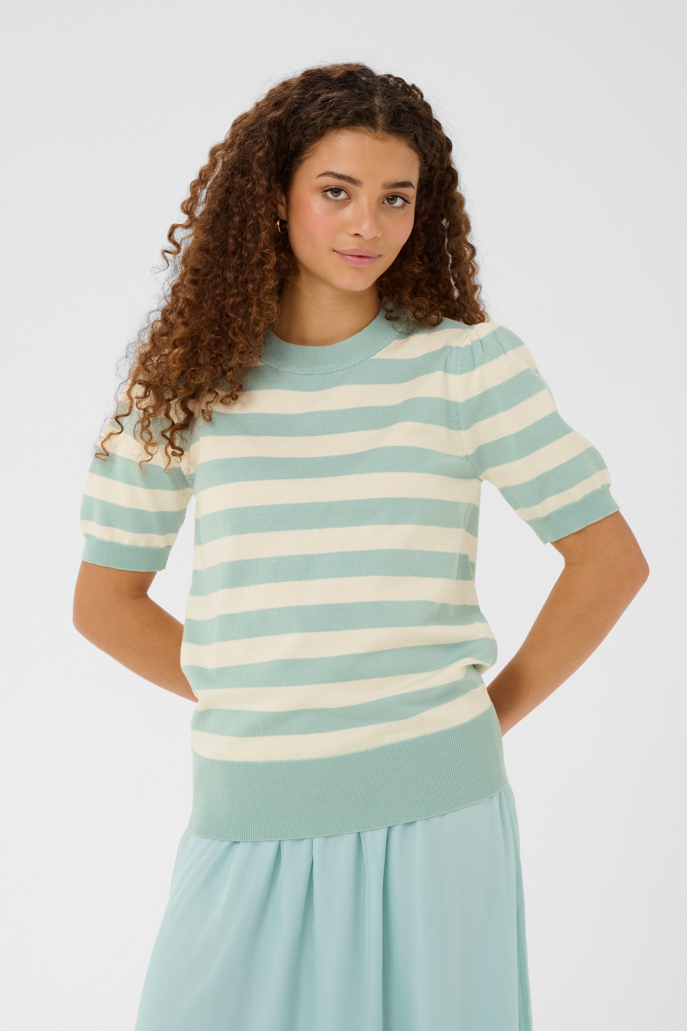 Saint Tropez Strickpullover MilaSZ SS Block Stripe Pullover
