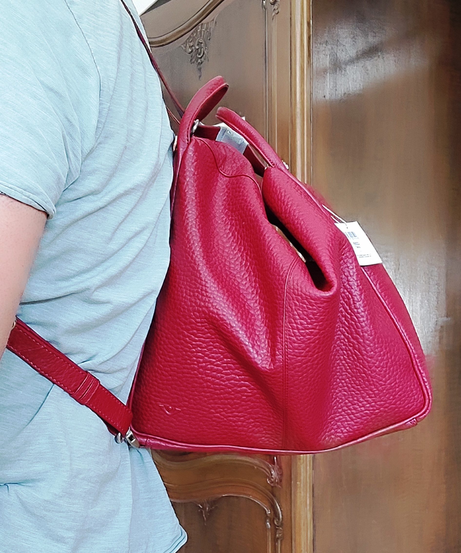 VOi Leather Design Geldbörse VOi Damen Rucksack 22069 Rucksacktasche Backback Leder Lissy