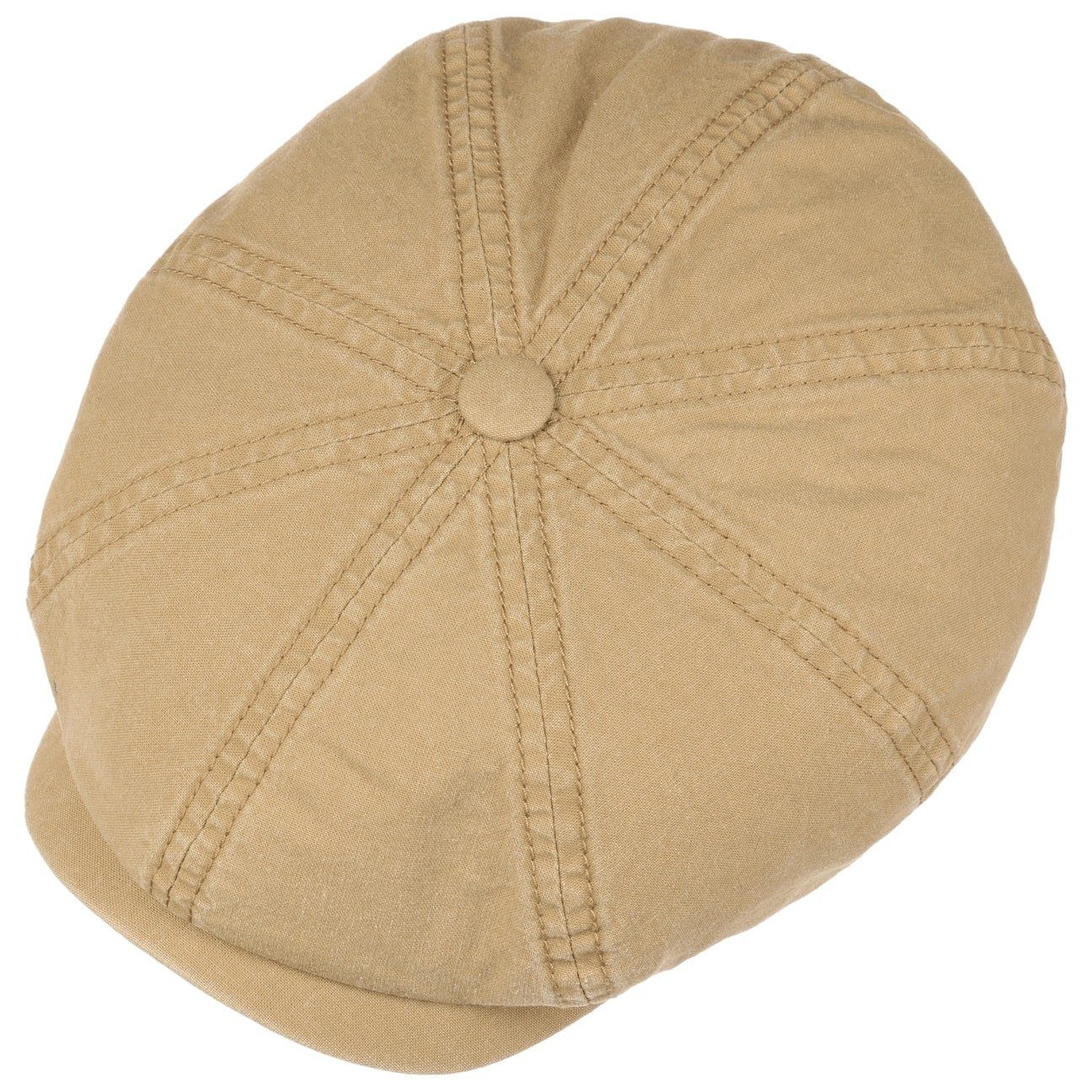(1-St) Schirm Cap dunkelbeige mit Stetson Balloncap Flat