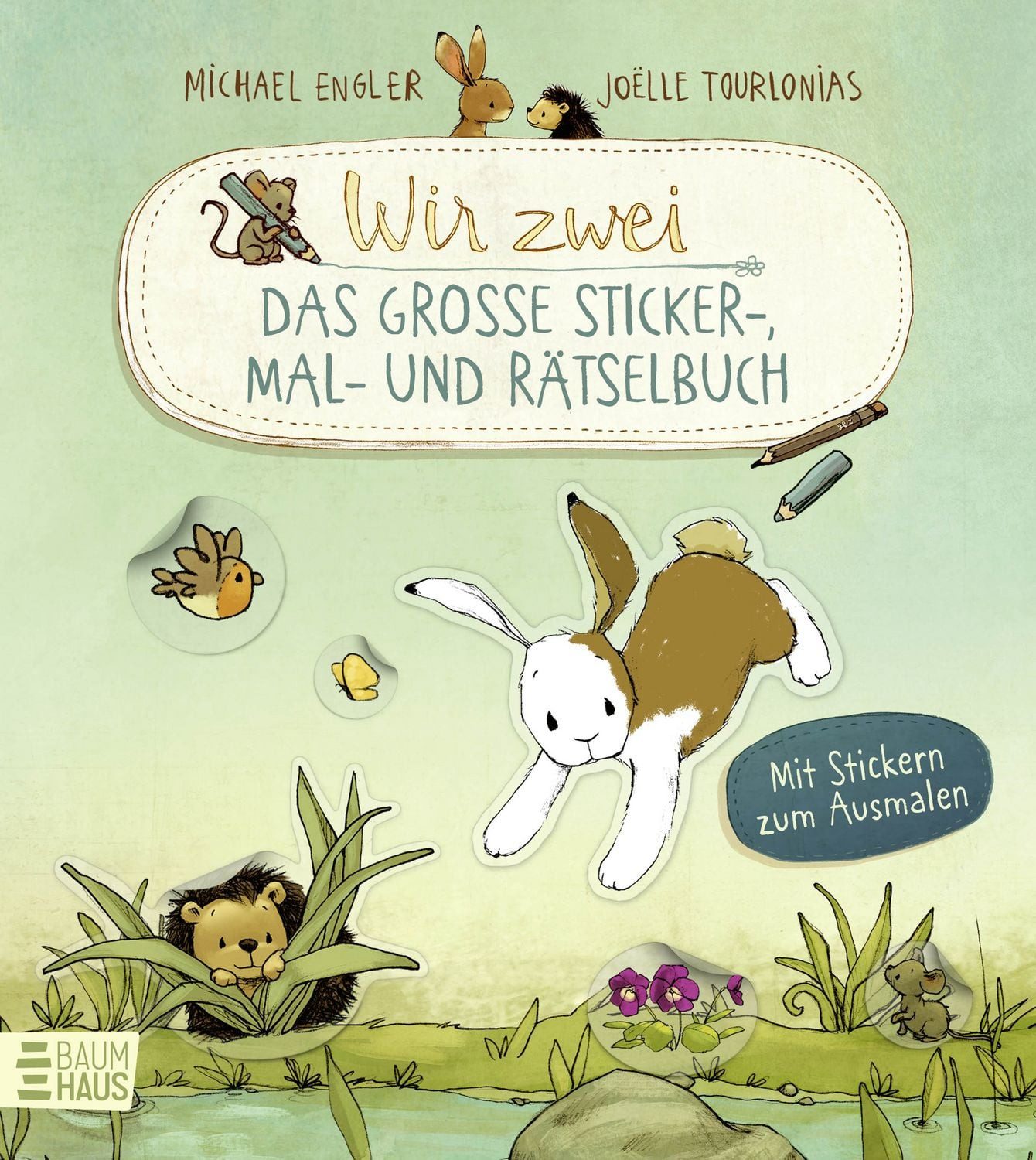 Baumhaus Verlag Sticker Wir zwei - Das große Sticker-, Mal- und Rätselbuch