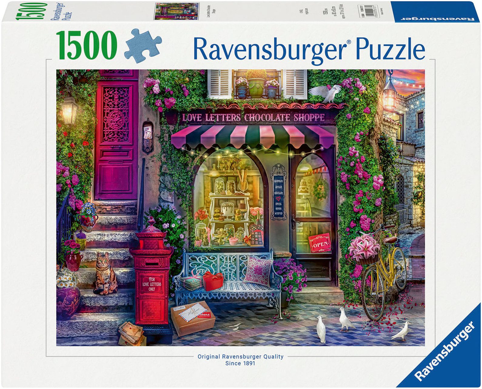 Ravensburger Puzzle Liebesbriefe und Schokolade, 1500 günstig online kaufen