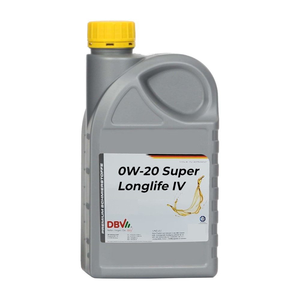 DBV Motoröl DBV 0W-20 Super Longlife IV 508.00/509.00 20 x 1-Liter-Dose