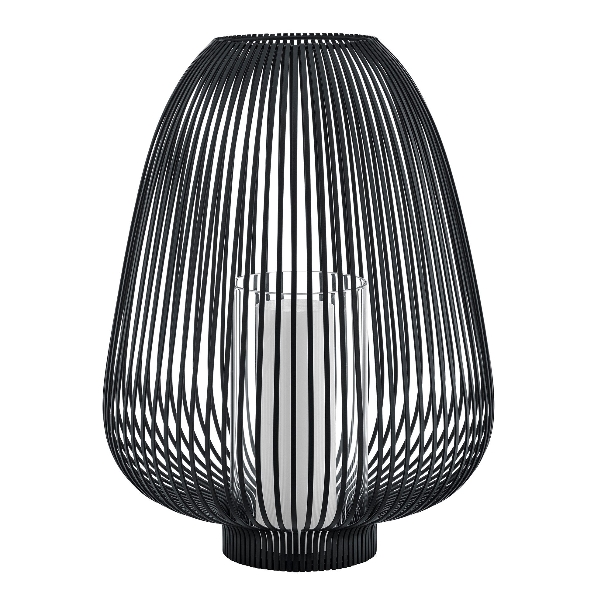 blomus Laterne -LYVA- Kerzenhalter, Windlicht, Kerzenlaterne: Indoor & Outdoor, Lichteffekte für gemütliche Atmosphäre, inklusive Kerzenglas