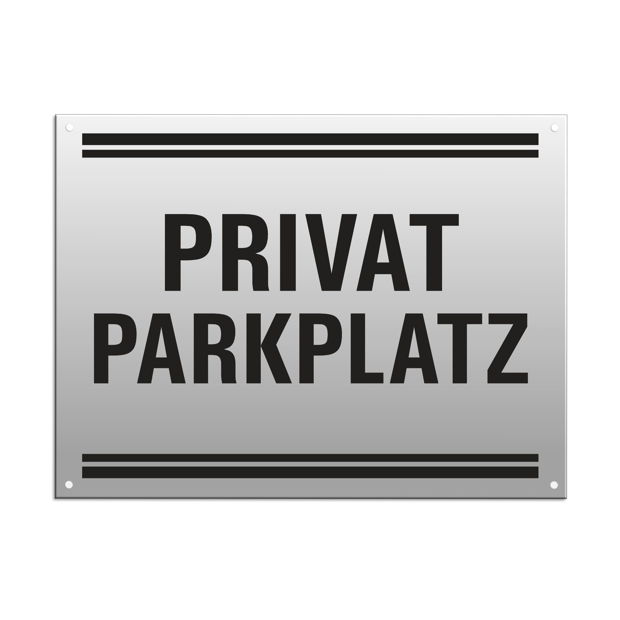 OFFORM DESIGN Warnschild Privatparkplatz, (1 St)