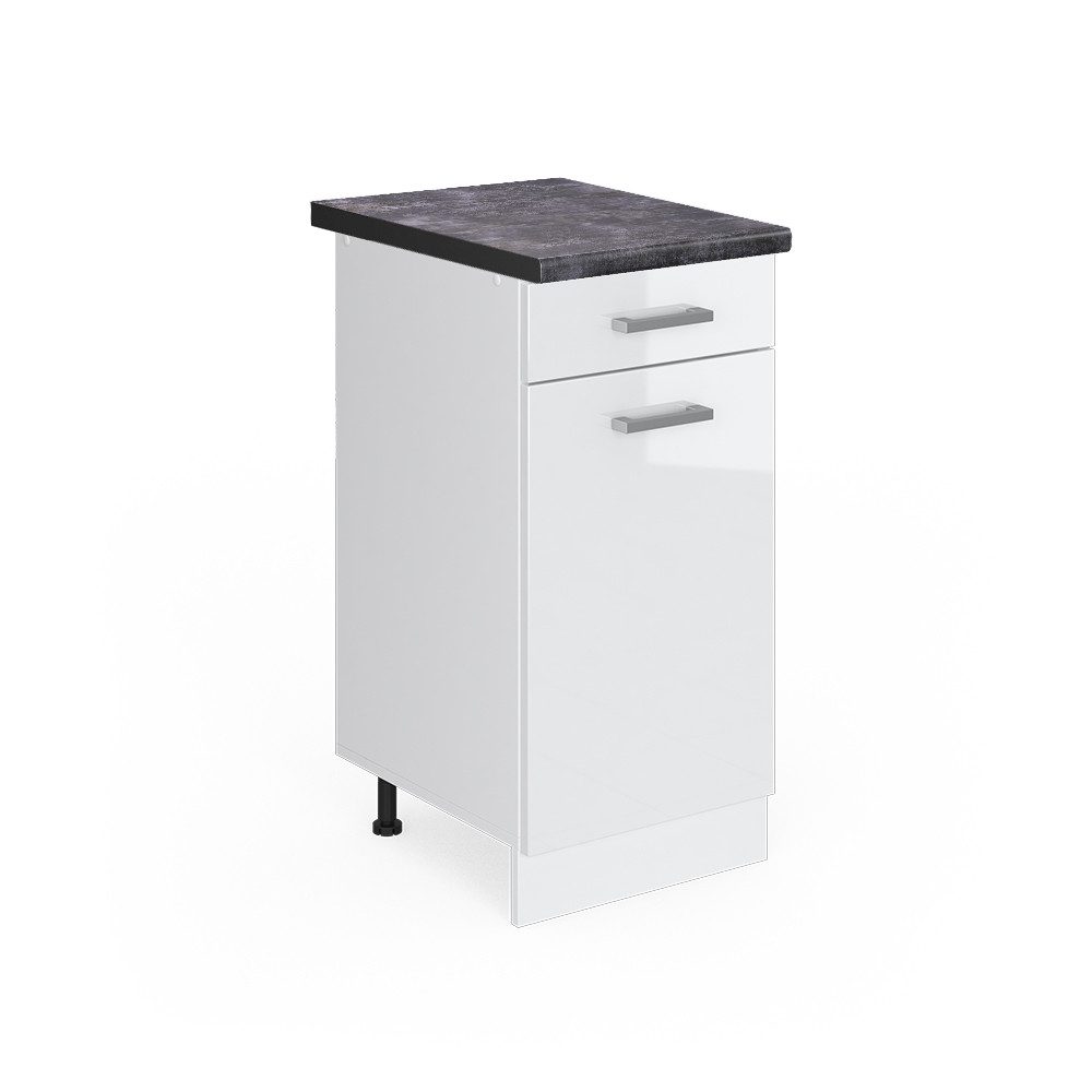 Vicco Unterschrank R-Line, Weiß Hochglanz/Weiß, 40 günstig online kaufen