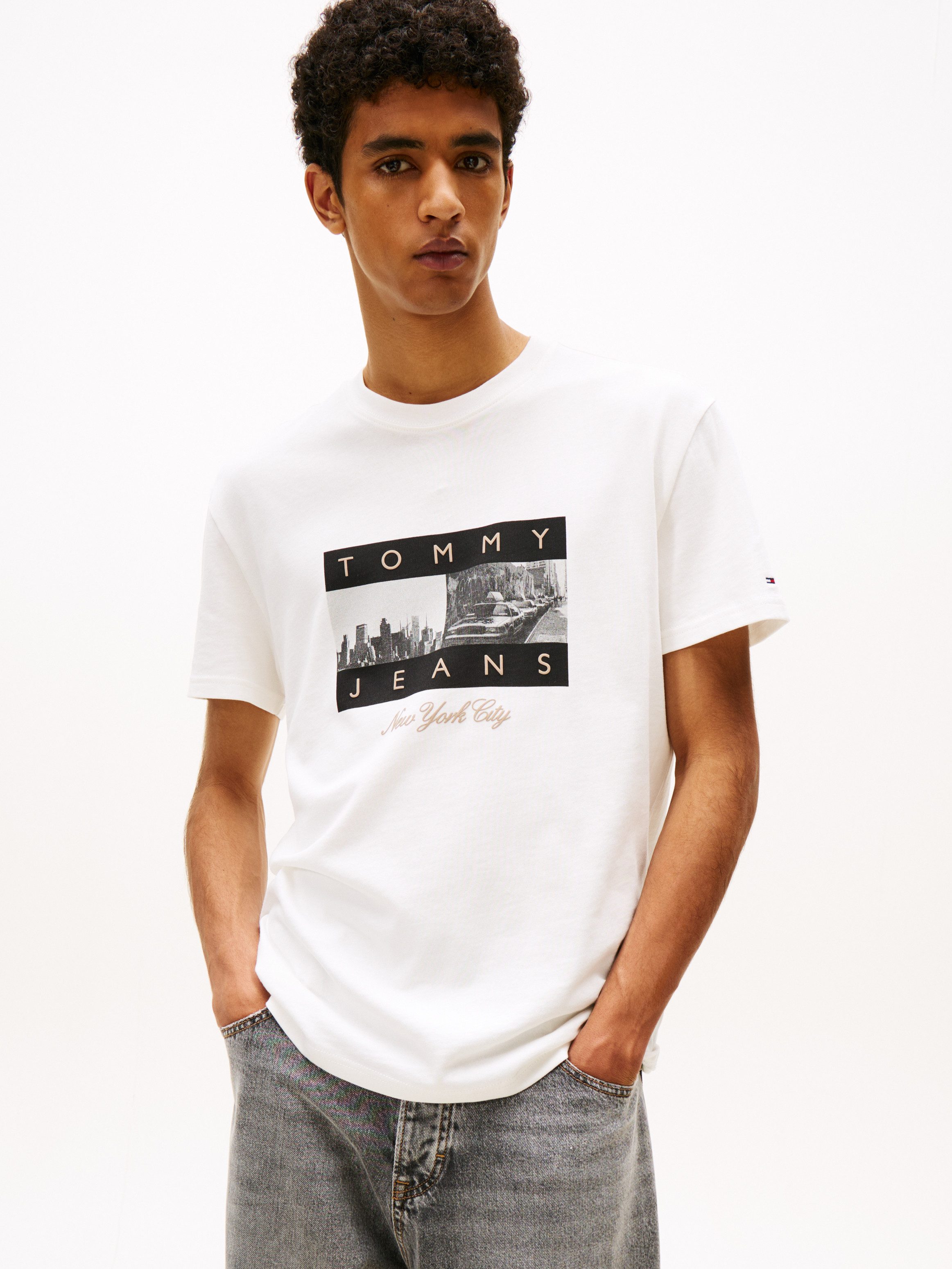 Tommy Jeans T-Shirt TJM PHOTO FLAG günstig online kaufen