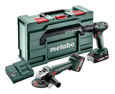 metabo Werkzeugset Combo Set 2.4.4 18V, Akku-Schlagbohrschrauber SB 18 & Akku-Winkelschleifer W 18 L 9-125