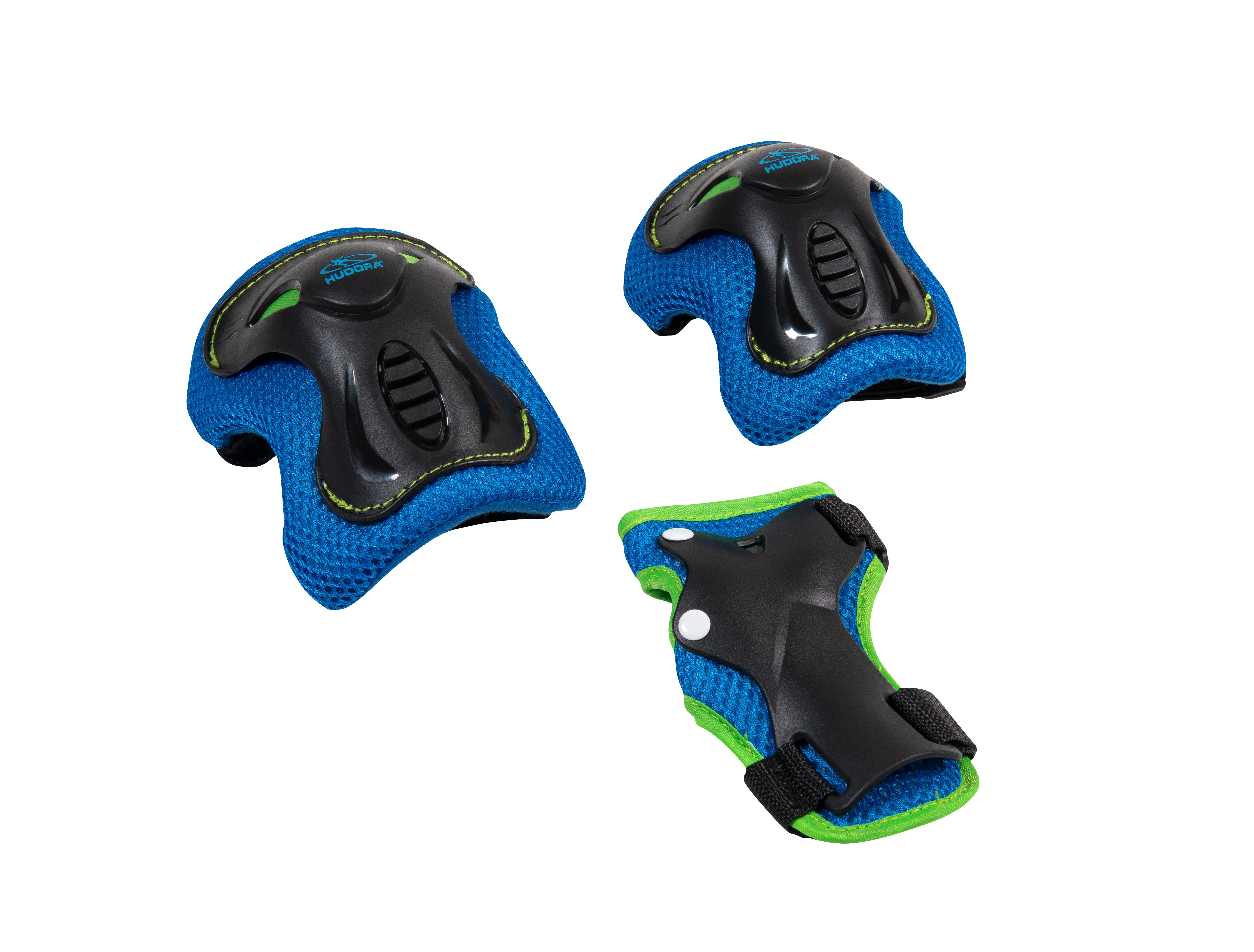 Protektoren-Set Kids, 6tlg. Komplett-Set, Gr. XS, S, berry/blue