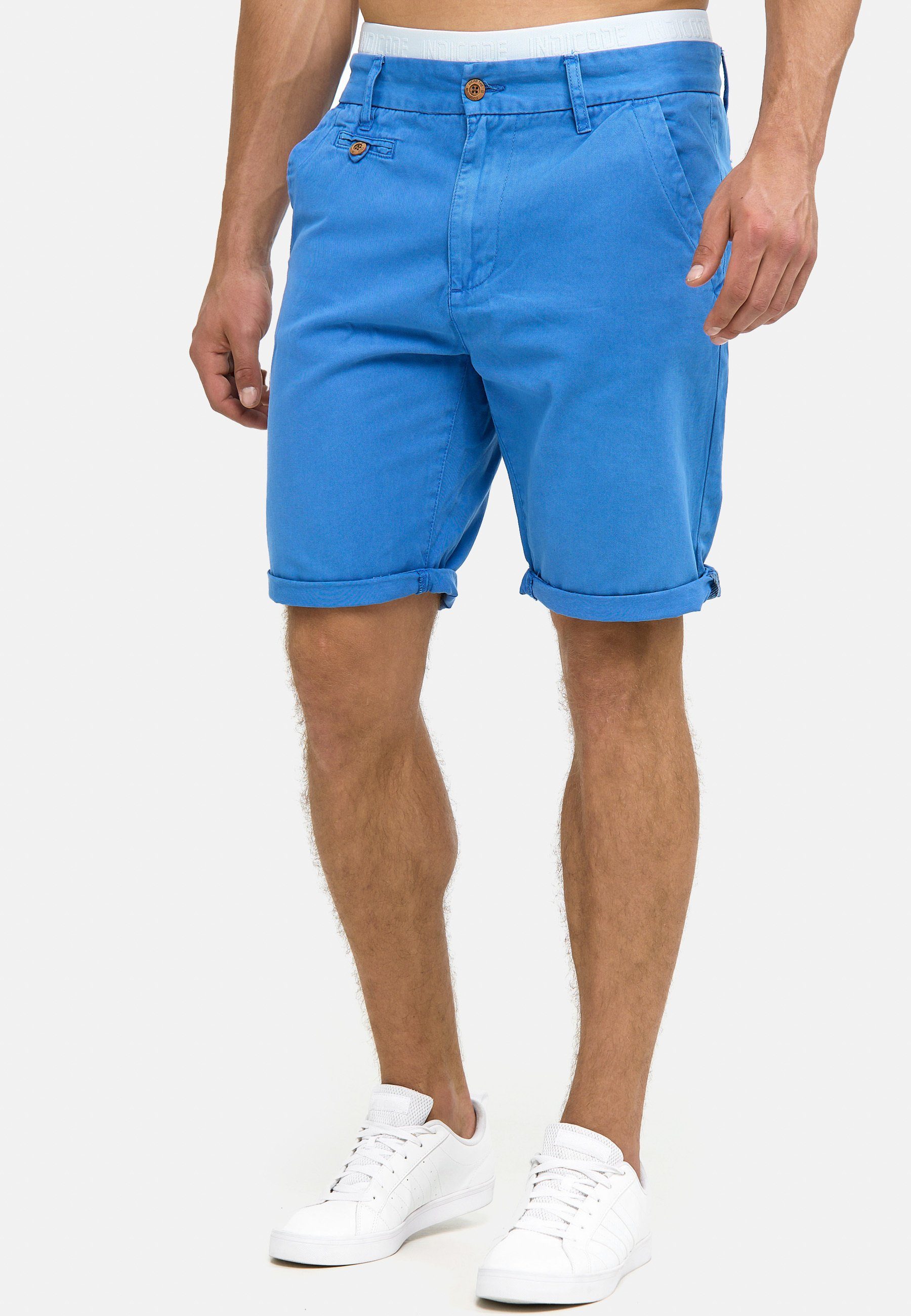 Blue Indicode Cuba Chinoshorts Palace Blau