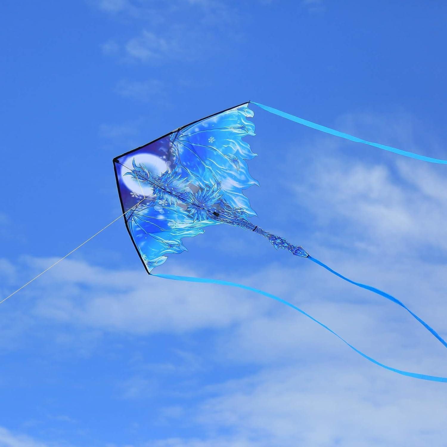 LuxusKollektion Flug-Drache Kinder/Erwachsene Drachen 60 Zoll blau