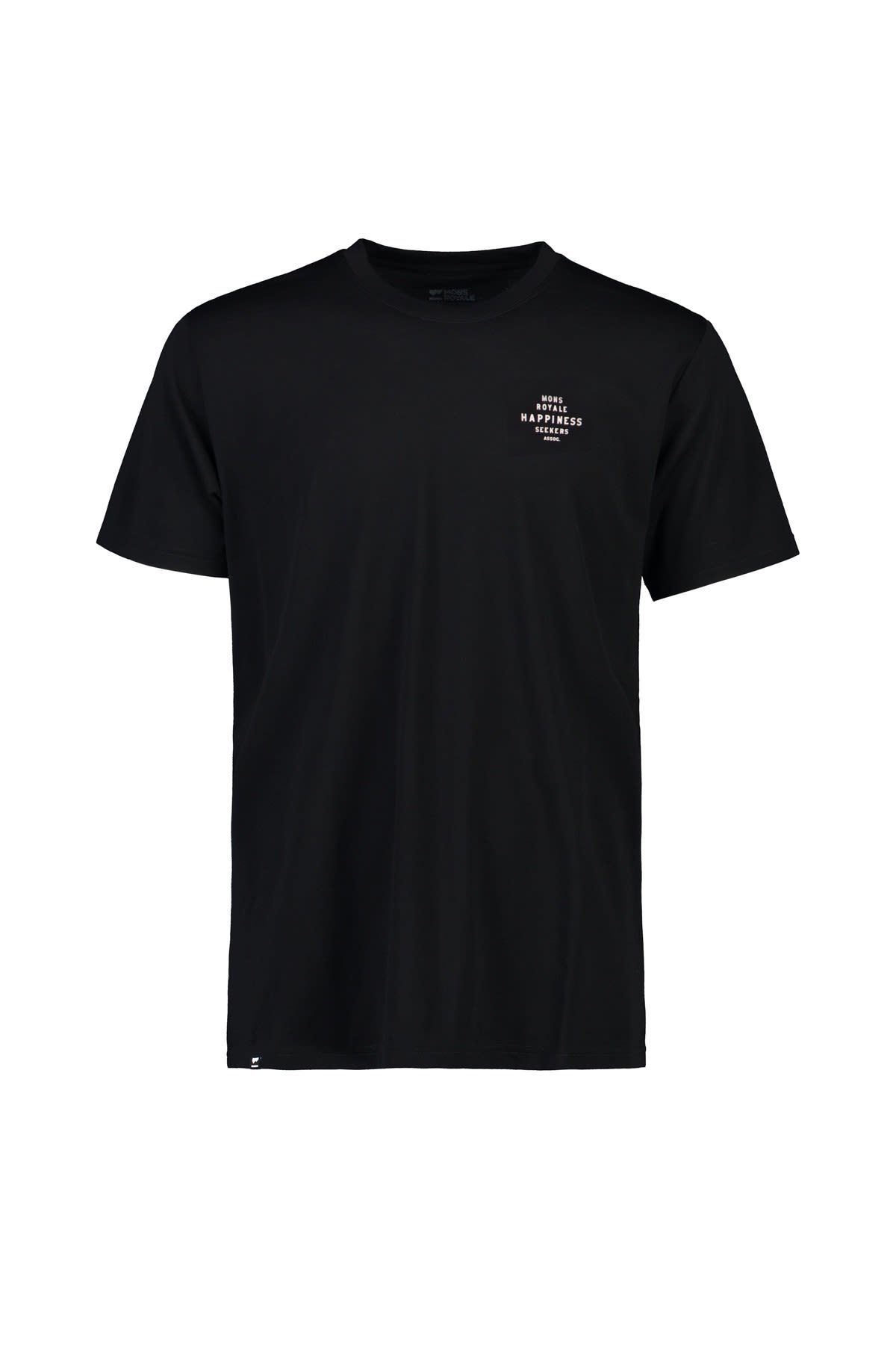 Mons Royale T-Shirt Mons Royale M Icon T-shirt Herren Kurzarm-Shirt Black - Happiness Seekers